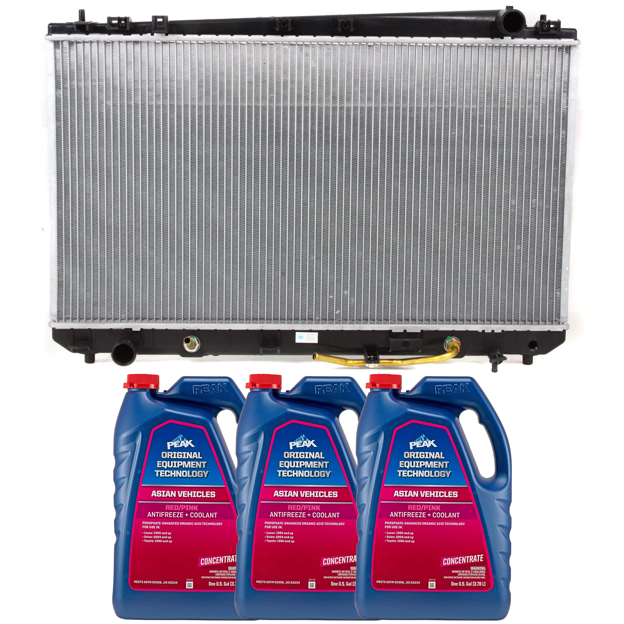 AM AVALON 00-02 RADIATOR 4 pc kit with Coolant Antifreeze SKU P2324-86-374ROEM 3
