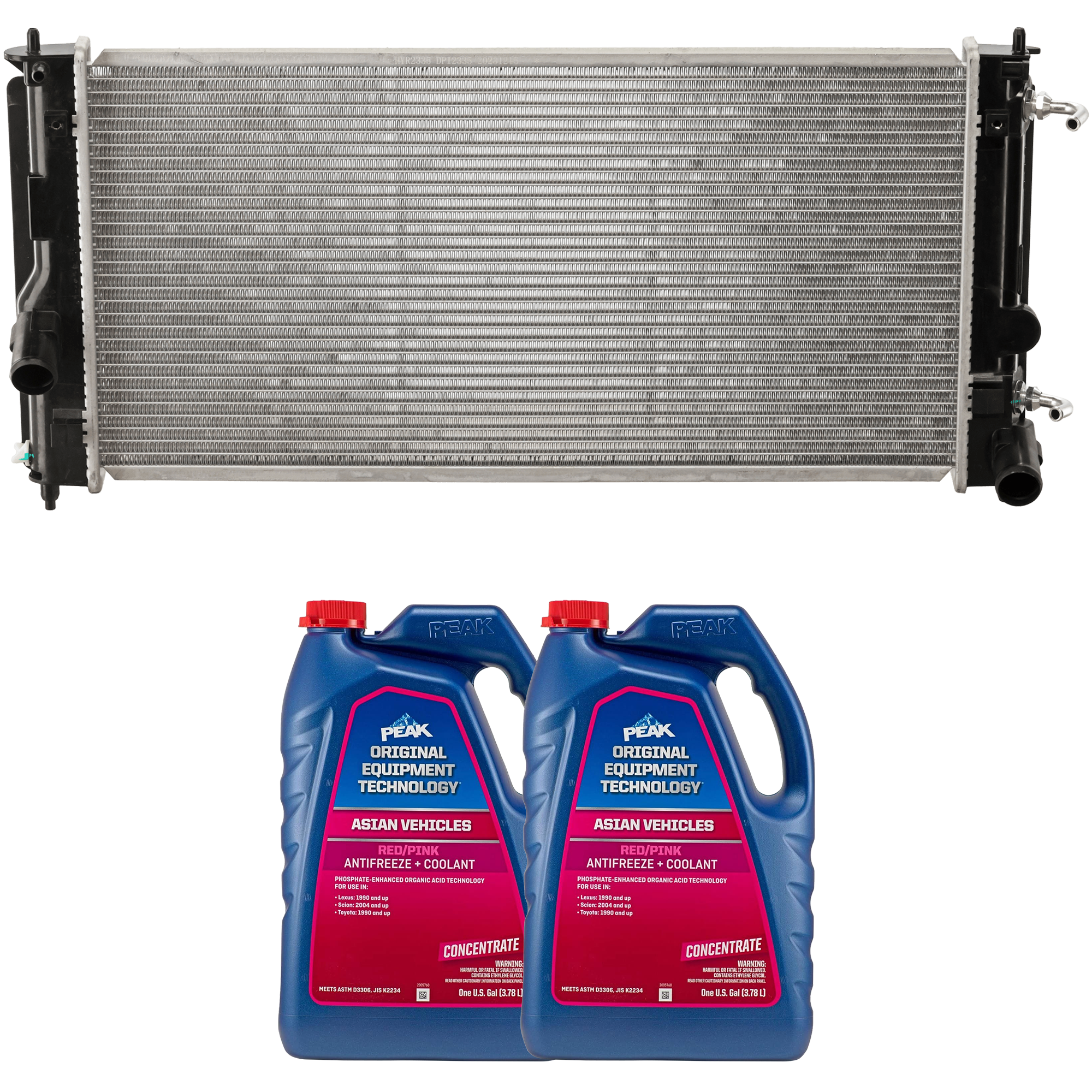 AM CELICA 00-03 RADIATOR 3 pc kit with Coolant Antifreeze SKU P2335-86-374ROEM 2