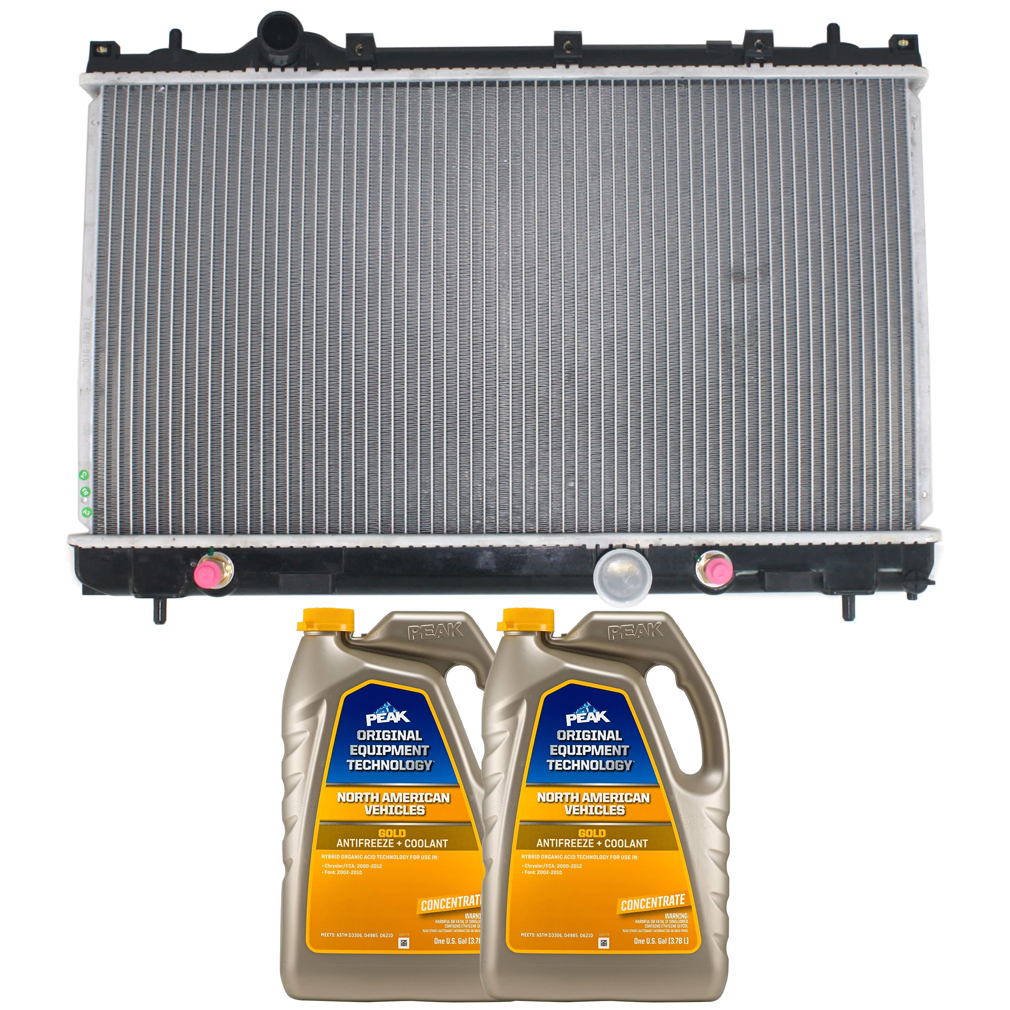 AM NEON 01-02 SX 2.0-03-04 RADIATOR 3 pc kit with Coolant Antifreeze SKU P2362-86-734GOEM 2