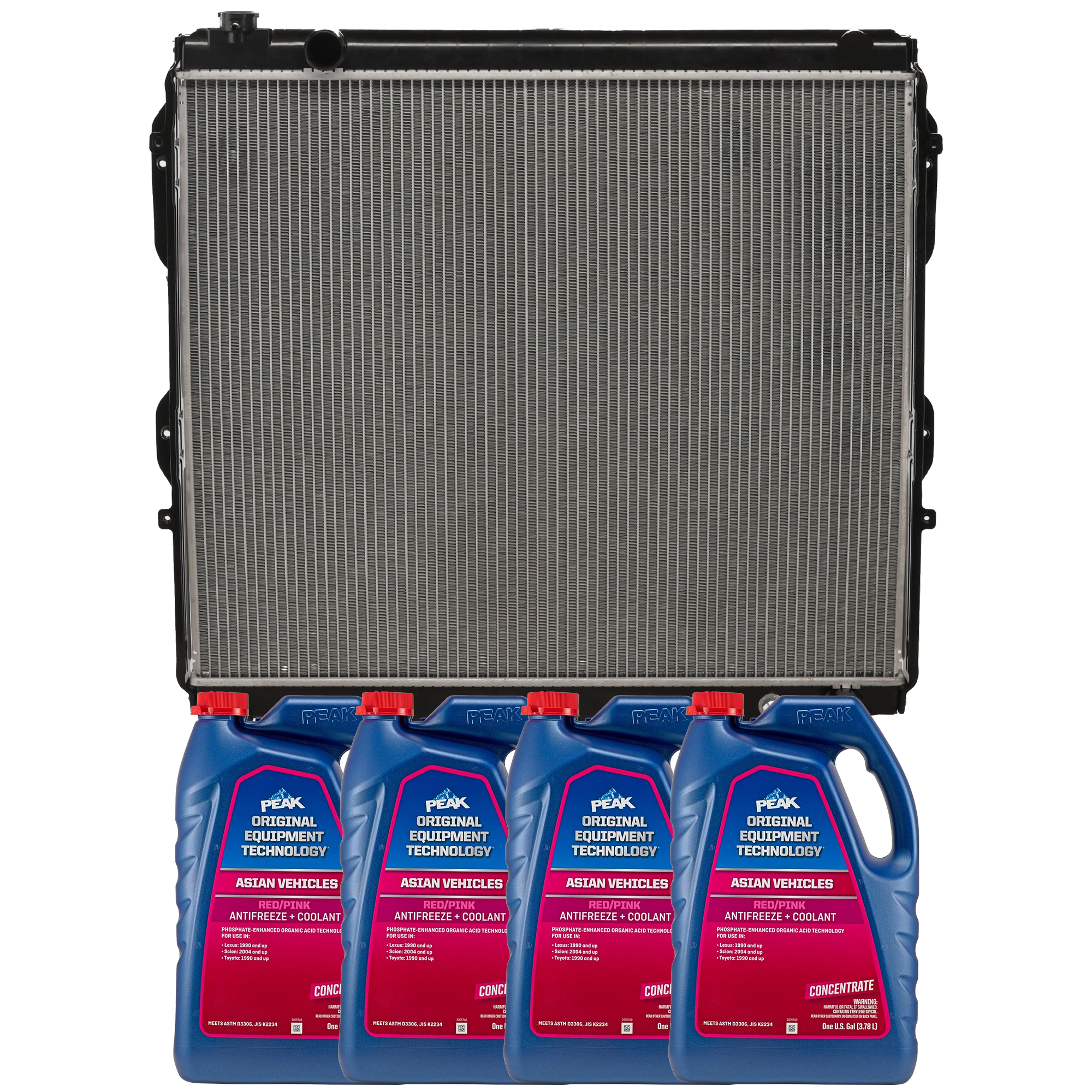 AM SEQUOIA 01-03 RADIATOR 5 pc kit with Coolant Antifreeze SKU P2376-86-374ROEM 4