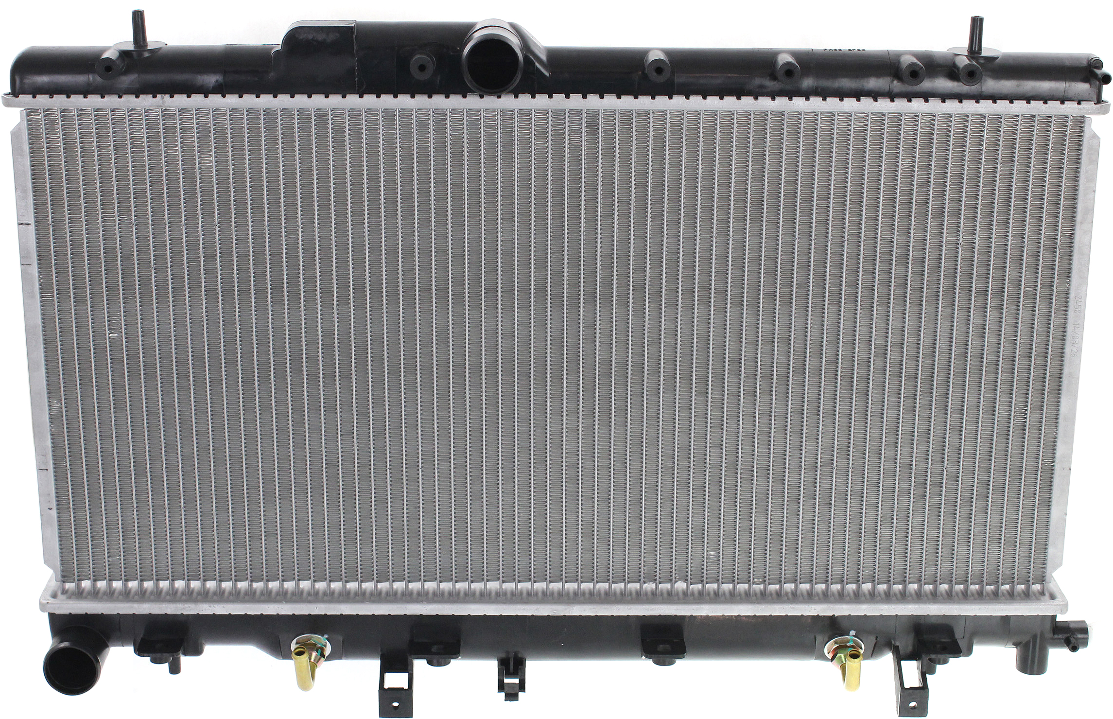 AM IMPREZA 02-03 RADIATOR WRX Model w o Filler To 07-02 SKU P2450 Partslink SU3010138 OEM 45111FE020