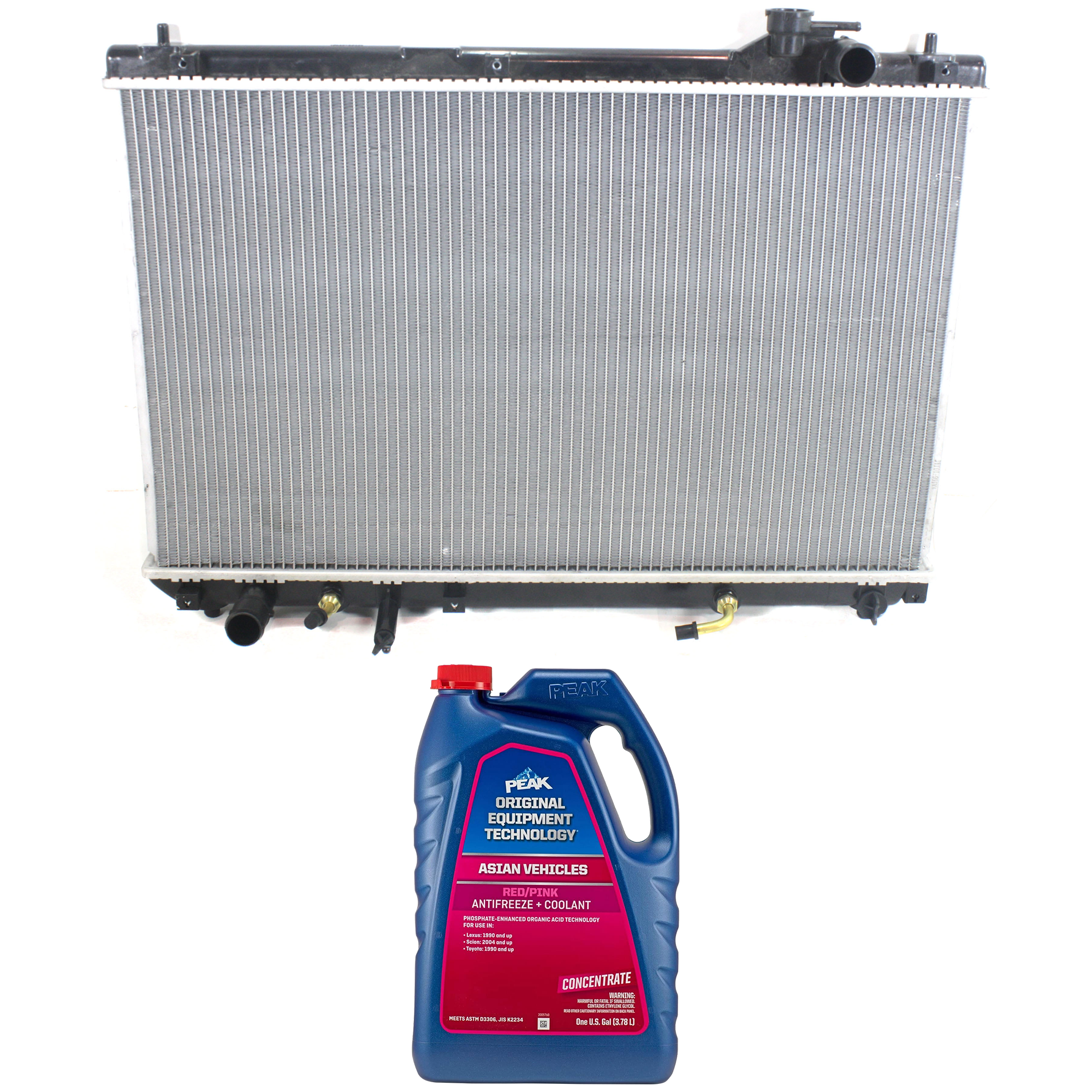 AM HIGHLANDER 06-07 RADIATOR 2 pc kit with Coolant Antifreeze SKU P2452-86-174POEM 1