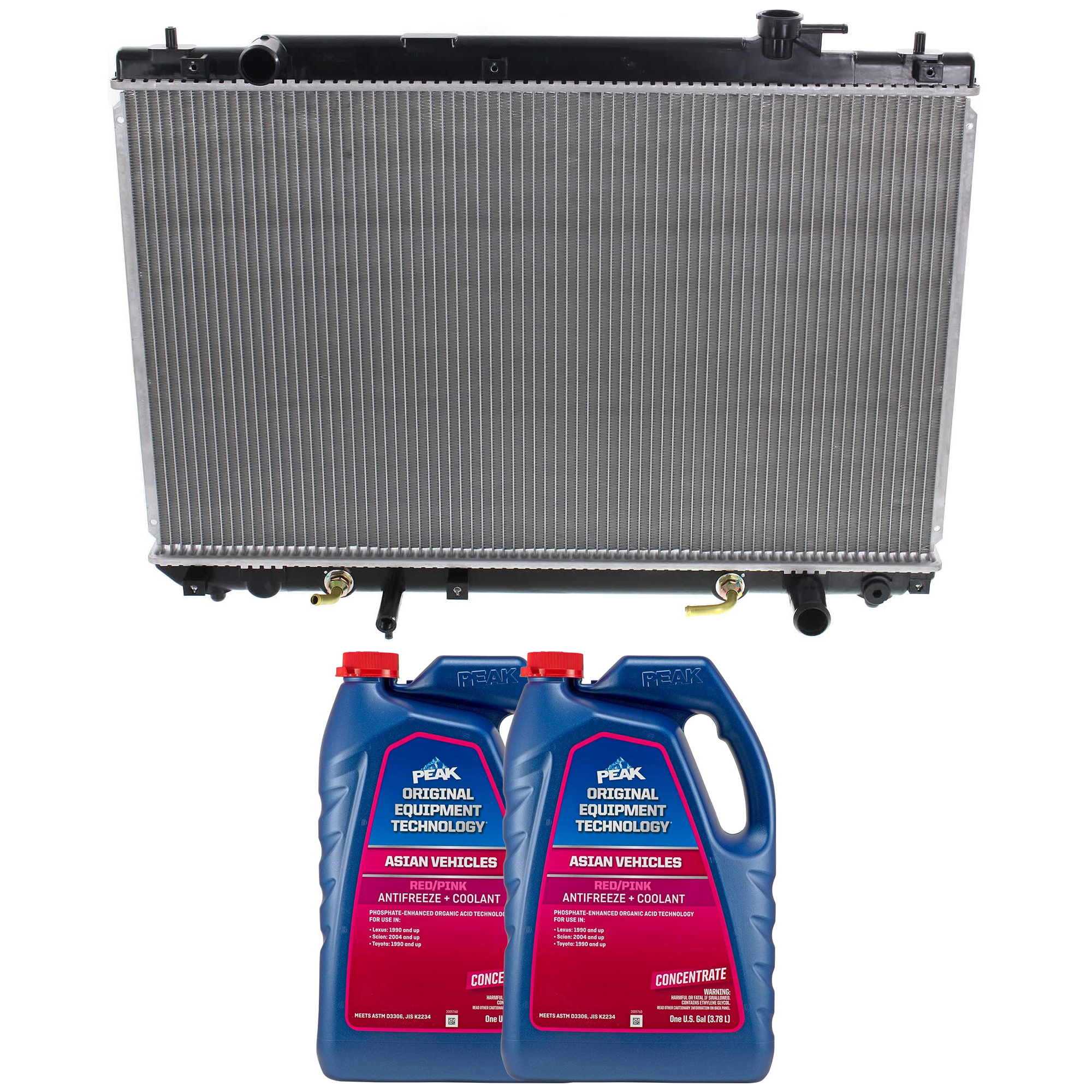 AM HIGHLANDER 01-03 RADIATOR 3 pc kit with Coolant Antifreeze SKU P2453-86-374ROEM 2