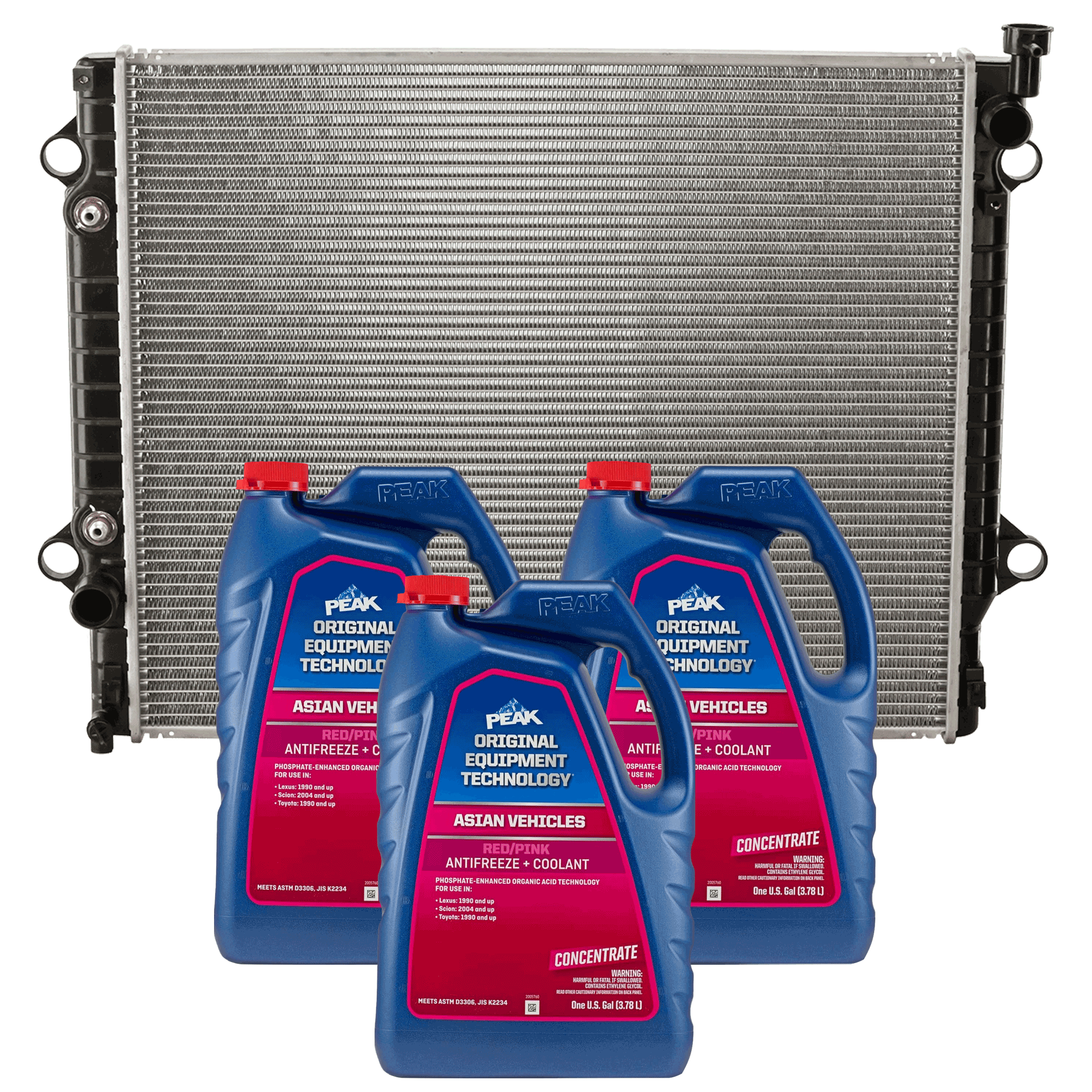 AM TACOMA 05-15 RADIATOR 4 pc kit with Coolant Antifreeze SKU P2802-86-174POEM 3