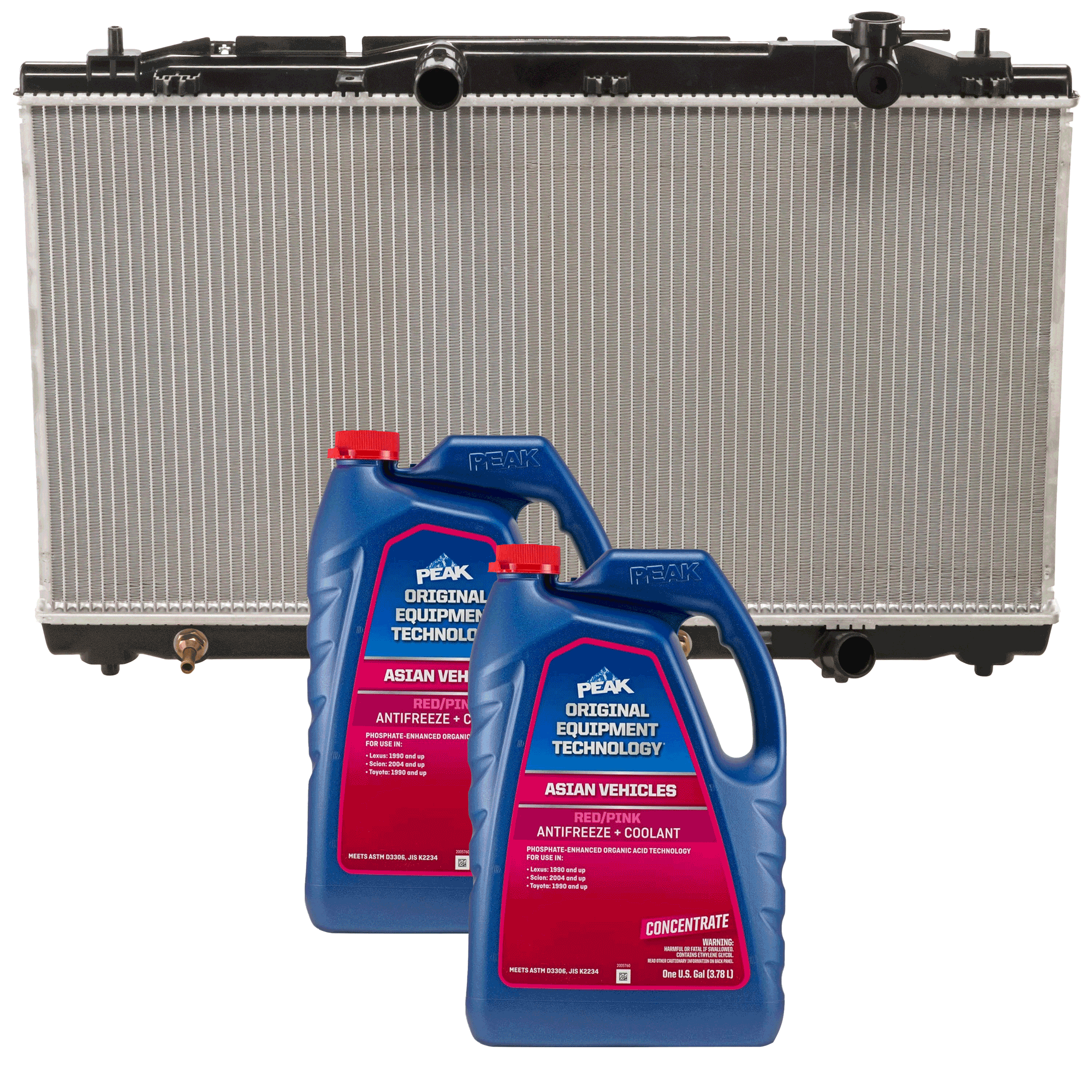 AM AVALON 05-12 RADIATOR 3 pc kit with Coolant Antifreeze SKU P2817-86-174POEM 2