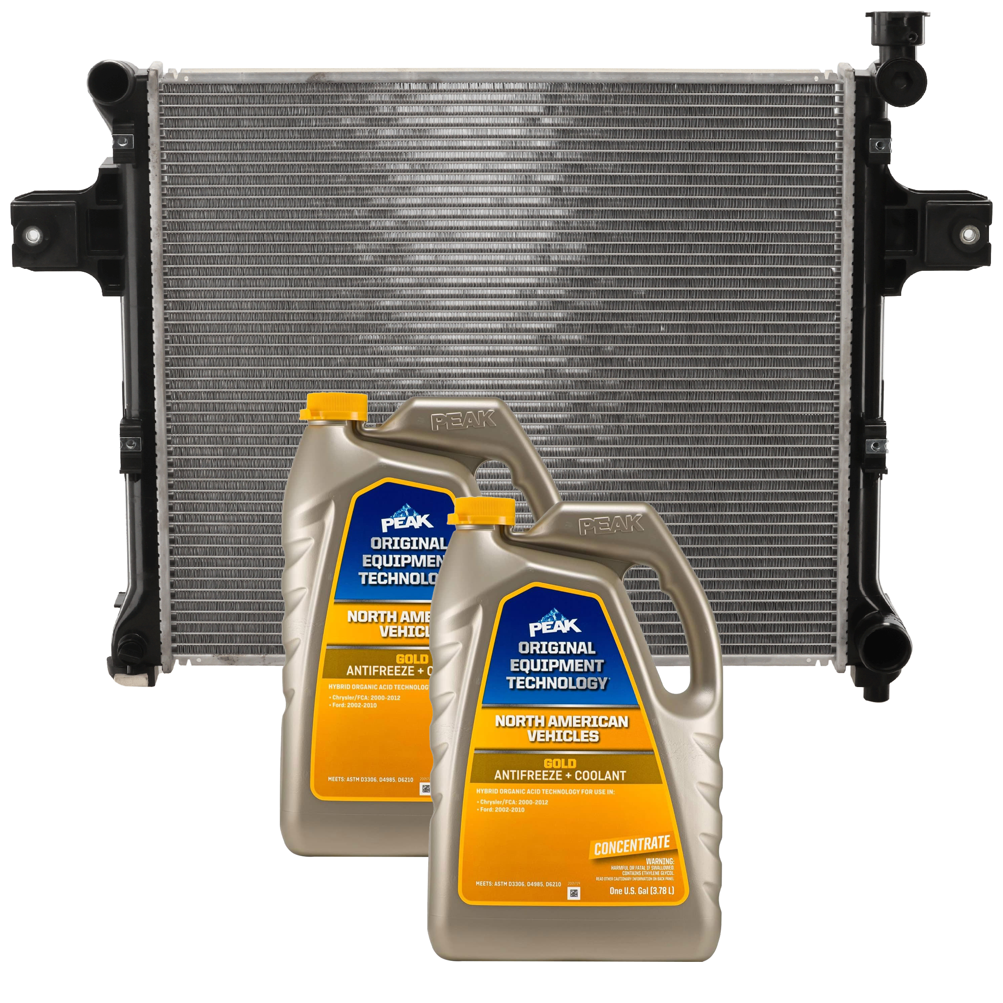 AM GRAND CHEROKEE 09-10 RADIATOR 3 pc kit with Coolant Antifreeze SKU P2840-86-734GOEM 2