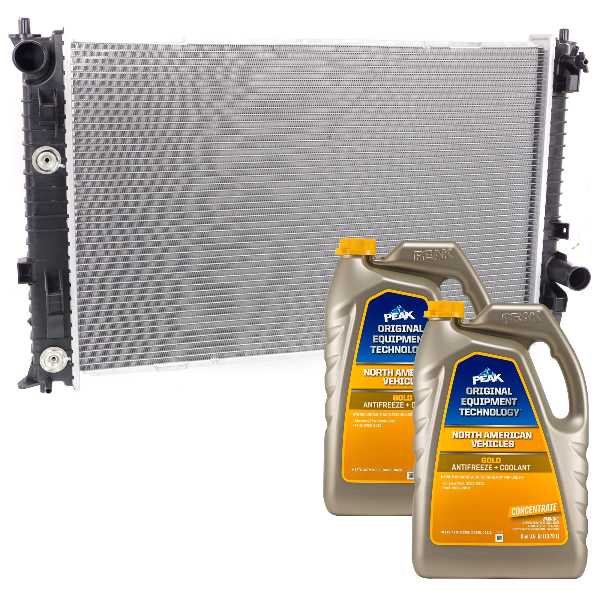 AM FUSION MILAN 06-09 RADIATOR 3 pc kit with Coolant Antifreeze SKU P2856-86-734GOEM 2