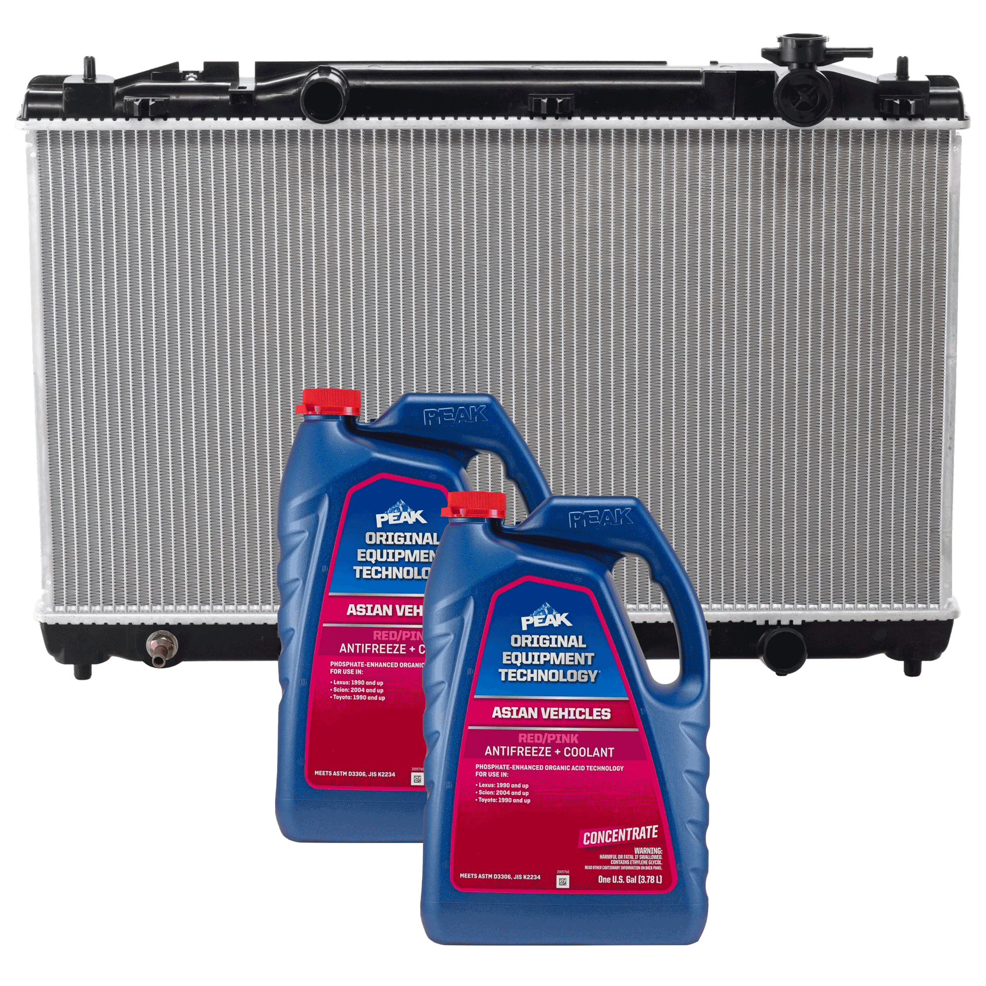 AM CAMRY 07-11 RADIATOR 3 pc kit with Coolant Antifreeze SKU P2917-86-174POEM 2