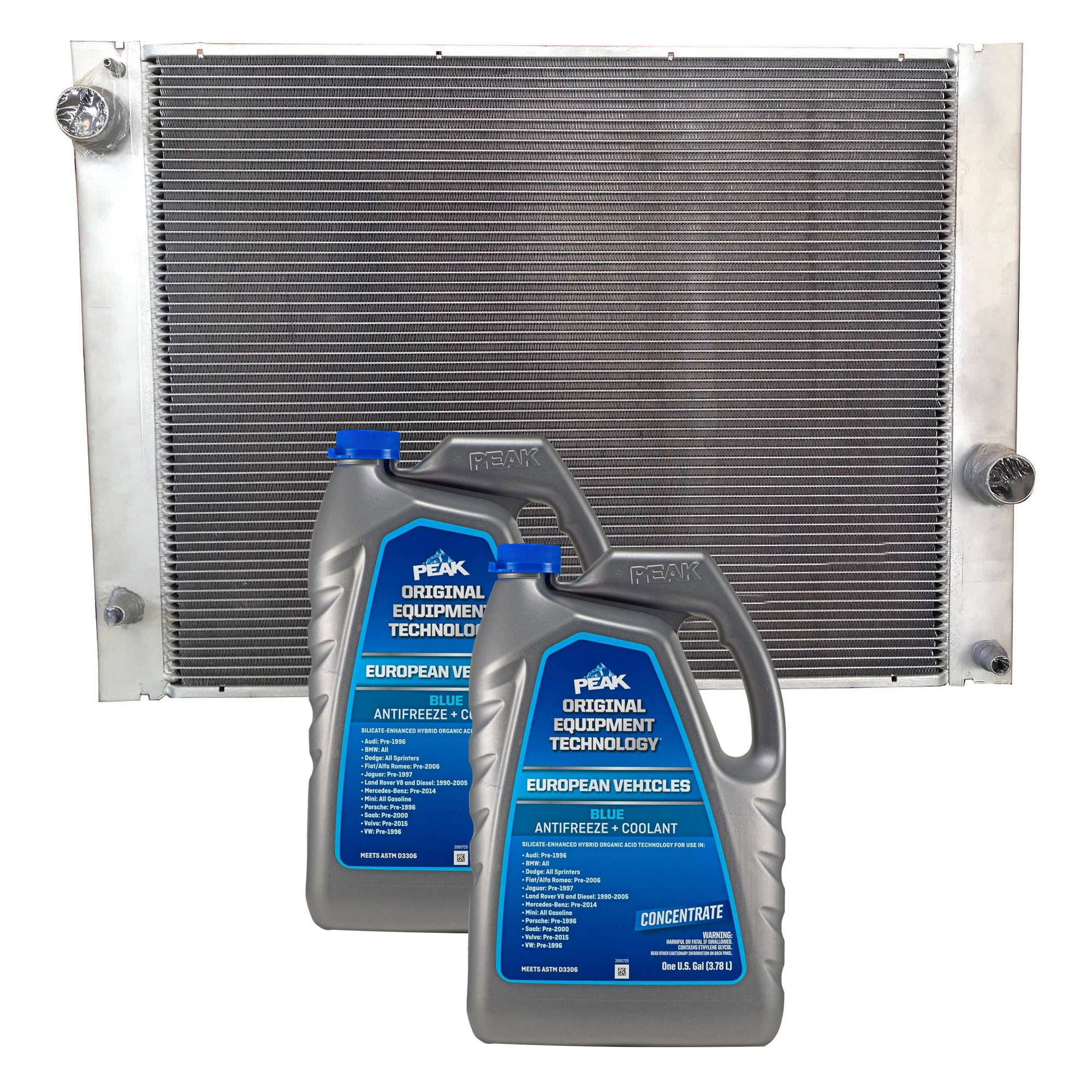 AM 528I 528XI 08-08 RADIATOR 3 pc kit with Coolant Antifreeze SKU P2942-86-314BOEME 2