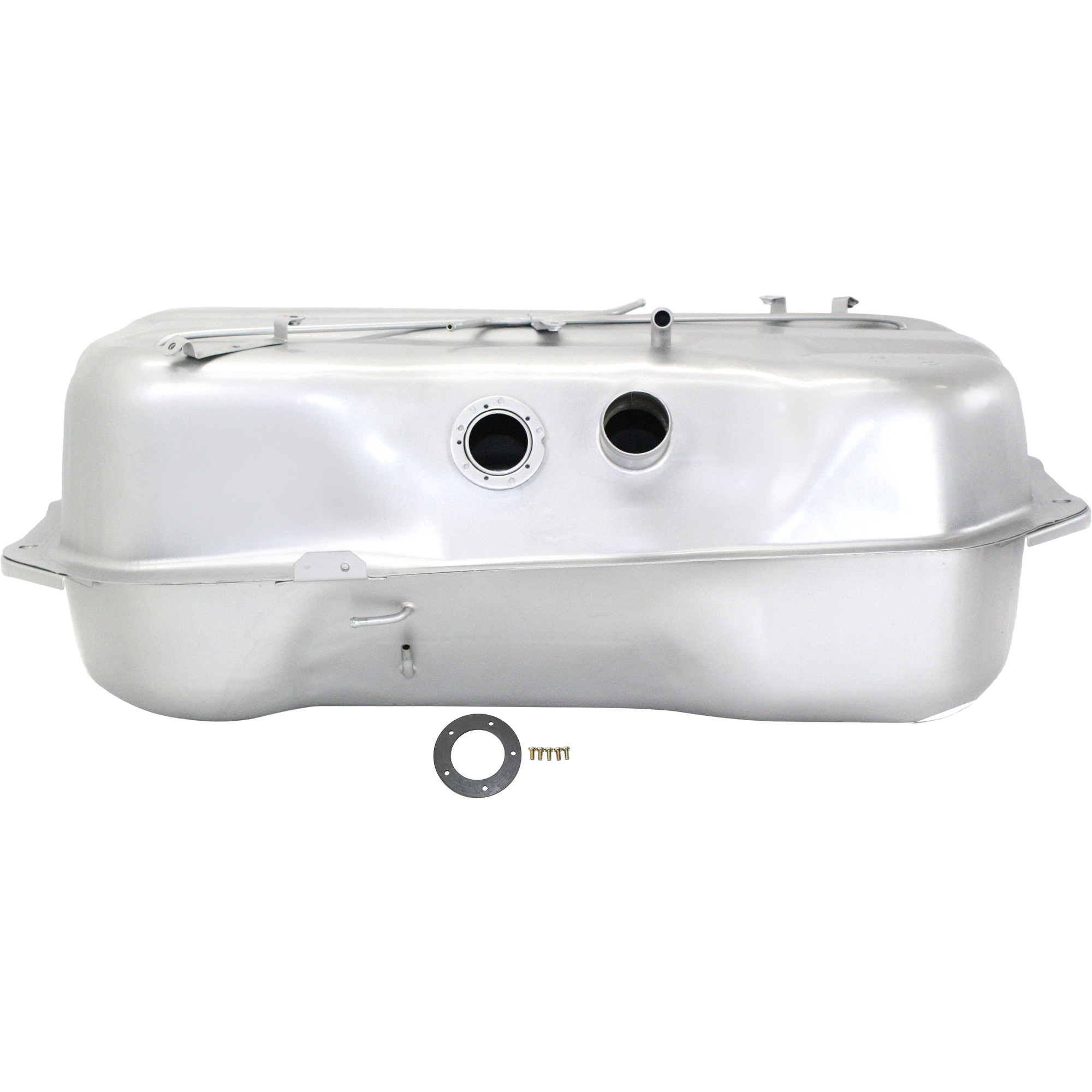 AM D50 RAM5-79-85 FUEL TANK Steel Silver 15 Gal. 57 Liters 34-1-8 x 15-1-4 x 11-1-2 in. w o se SKU P670120 OEM MB181990