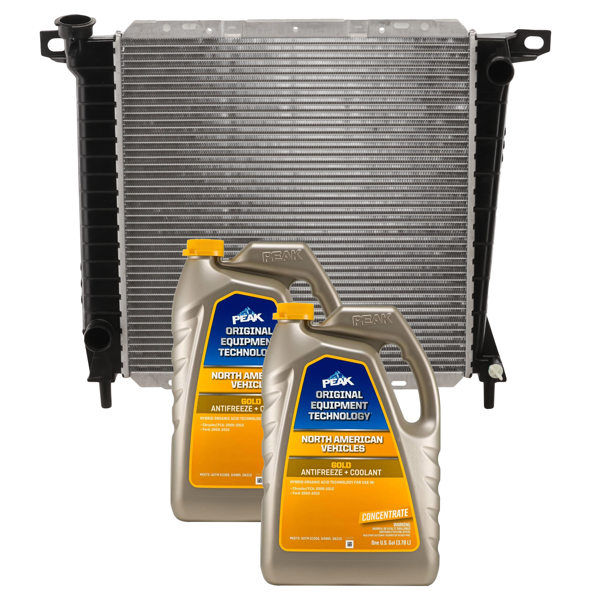 AM RANGER 85-94 RADIATOR 3 pc kit with Coolant Antifreeze SKU P897-86-734GOEM 2