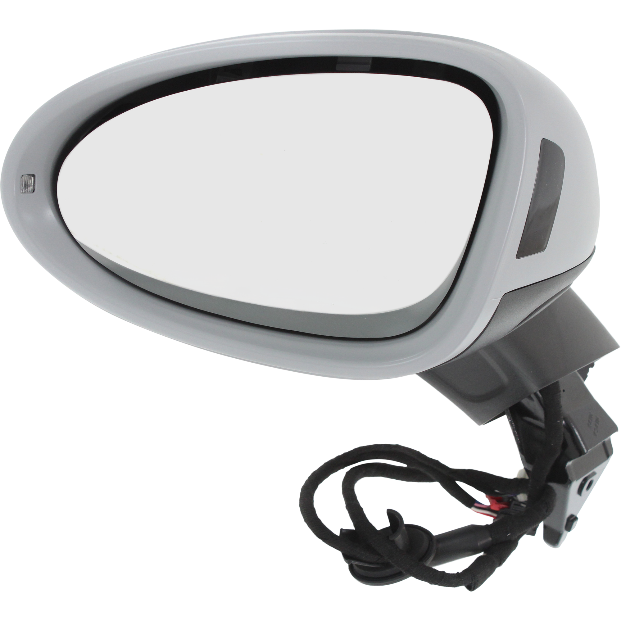 AM MACAN 15-24 MIRROR LH Power Power Folding Heated Paintable w Blind Spot Light In Housing Puddle Light and Signal Light w Lane Change Assist SKU PC03EL S OEM 95B857527AG2X PFM
