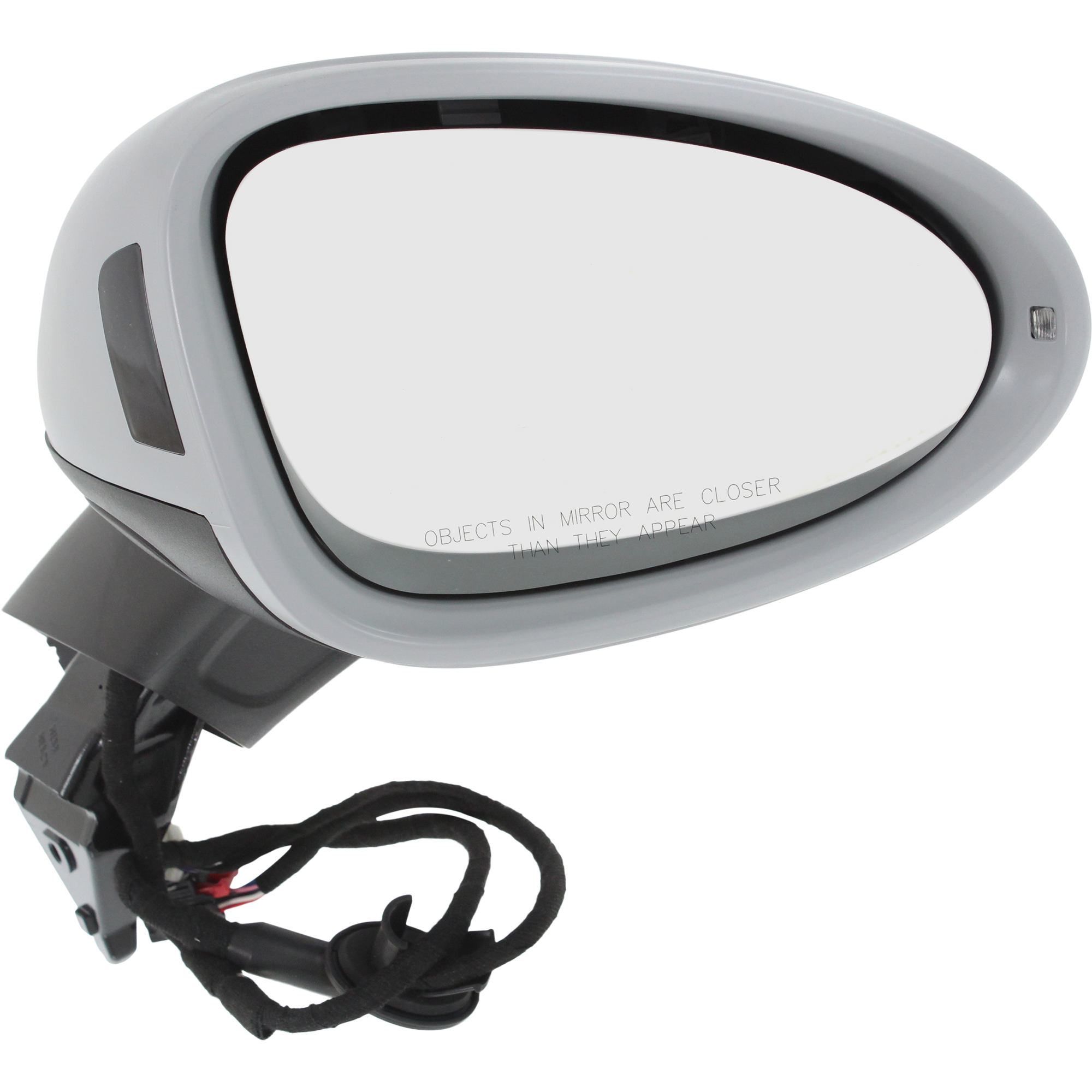 AM MACAN 15-24 MIRROR RH Power Power Folding Heated Paintable w Blind Spot Light In Housing Puddle Light and Signal Light w Lane Change Assist SKU PC03ER S OEM 95B857528AG2X PFM