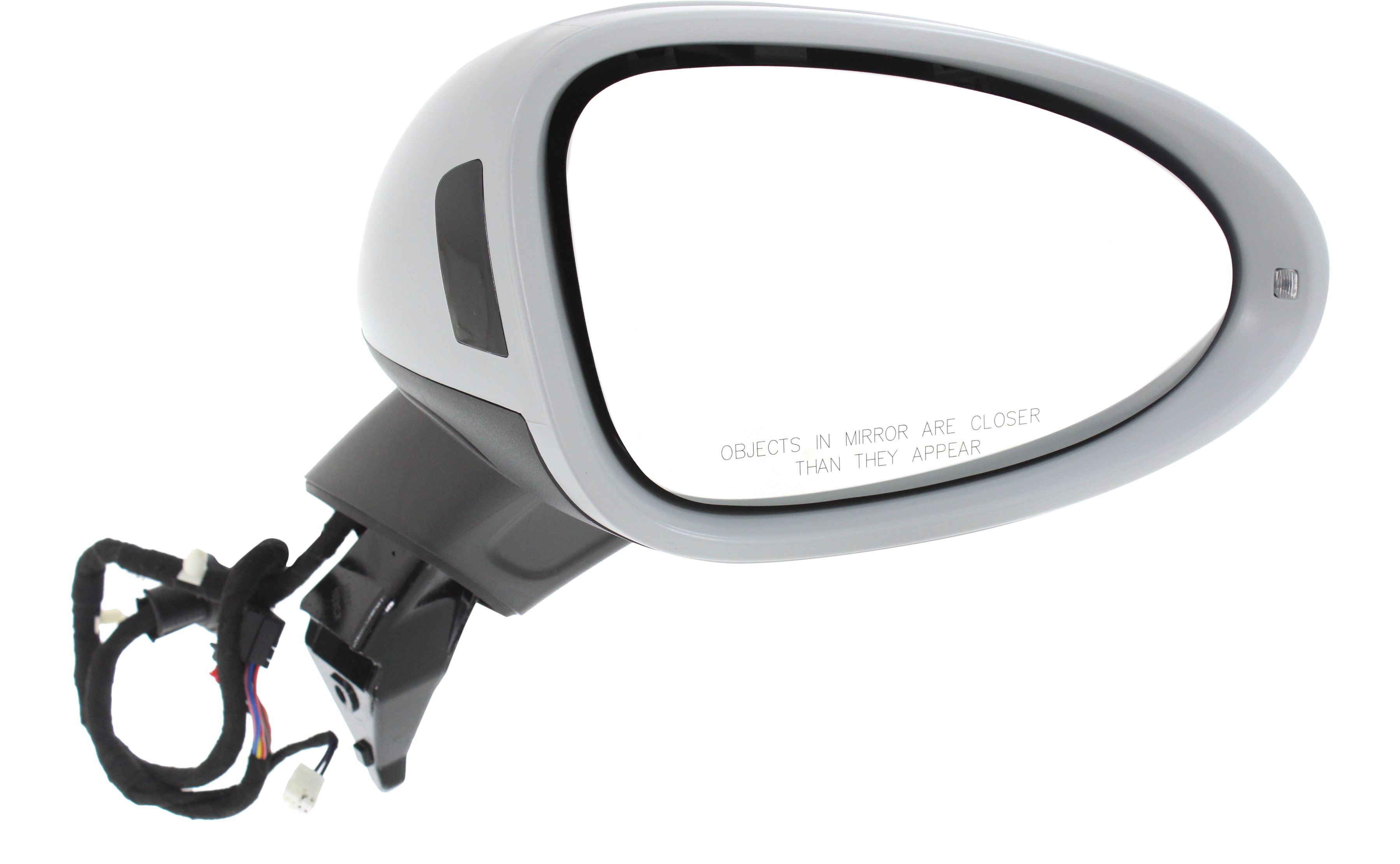AM MACAN 15-24 MIRROR RH Power Power Folding Heated Paintable w Blind Spot Light In Housing Memory Puddle Light and Signal Light w Lane Change Assist SKU PC04ER S OEM 95B857528AG2X PFM