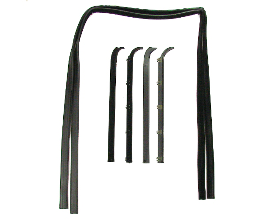 AM F SERIES PICKUP 80-86 FRONT DOOR WEATHERSTRIP SET Deluxe Belt SKU PCNF450711