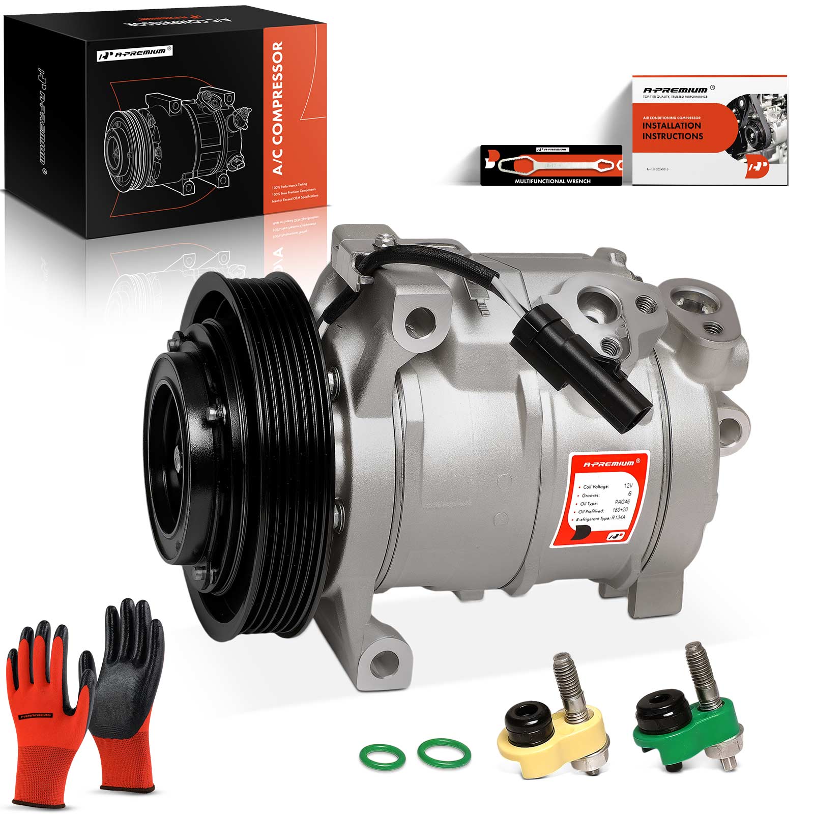 AM A C Compressor SKU PRMAPACC955 OEM 141105NEW 141134NEW 2020814AM
