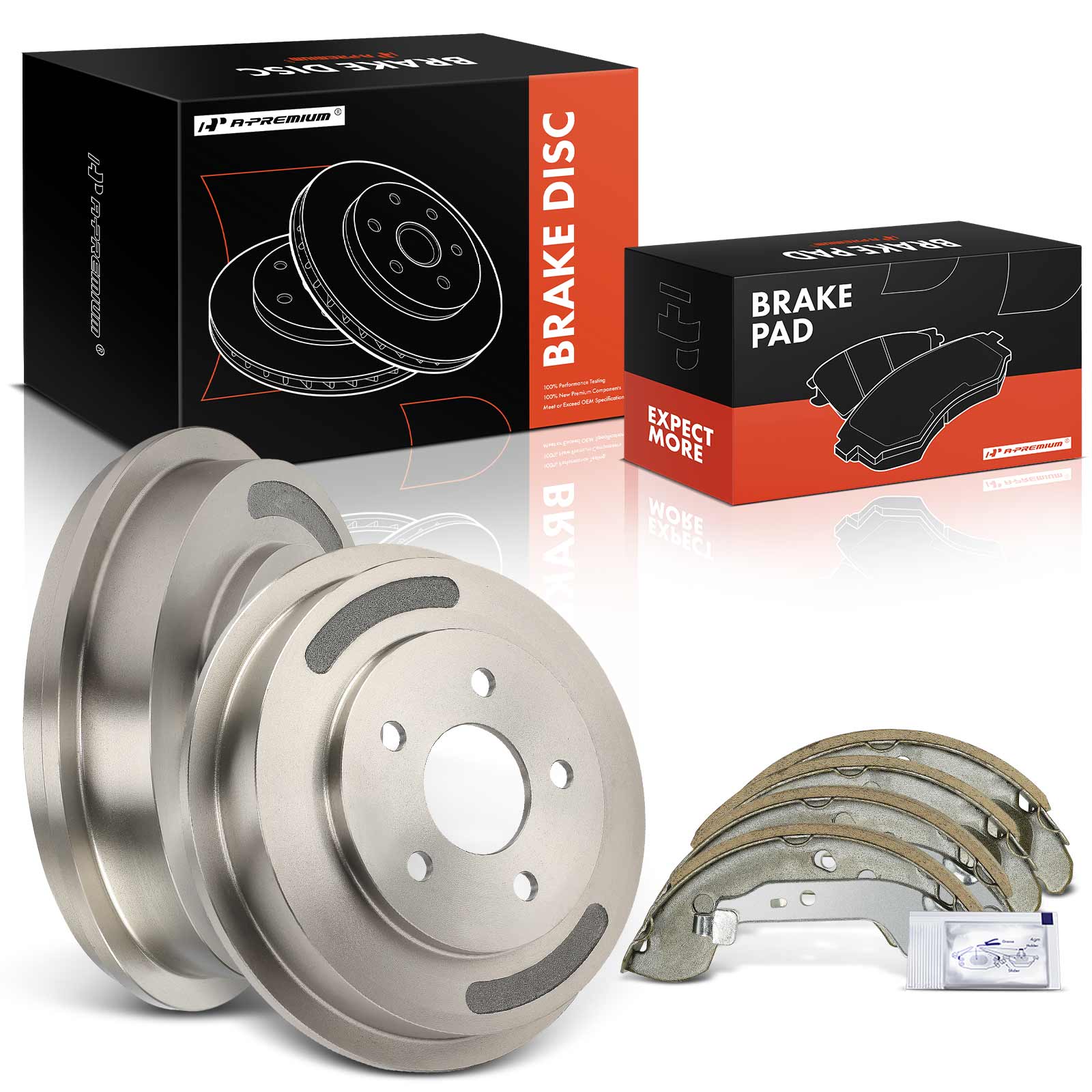 AM Brake Drum and Shoe Kit SKU PRMAPBDS0122 OEM 12362039-80122 S800