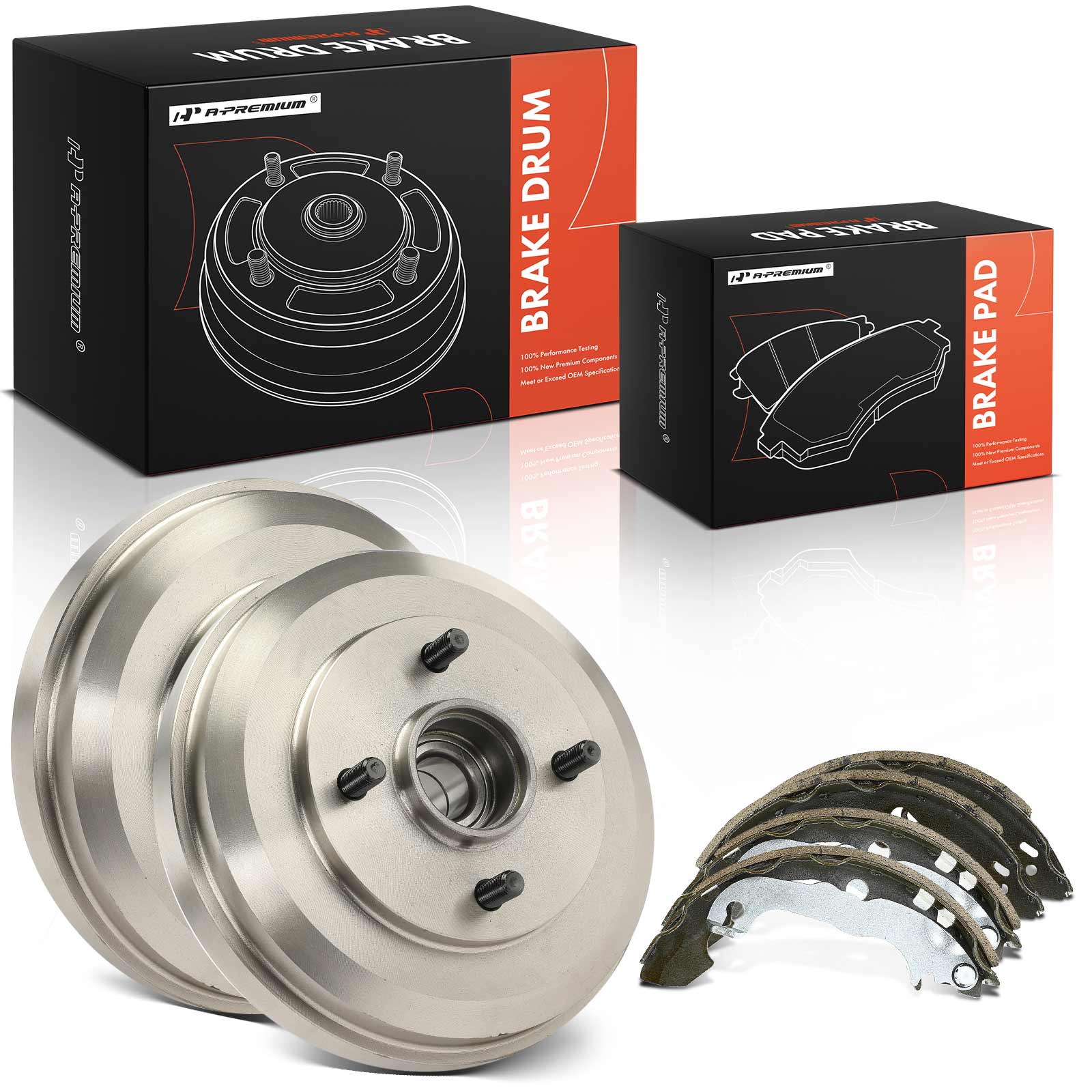 AM Brake Drum and Shoe Kit SKU PRMAPBDS0130 OEM 12361050-80129 SH747