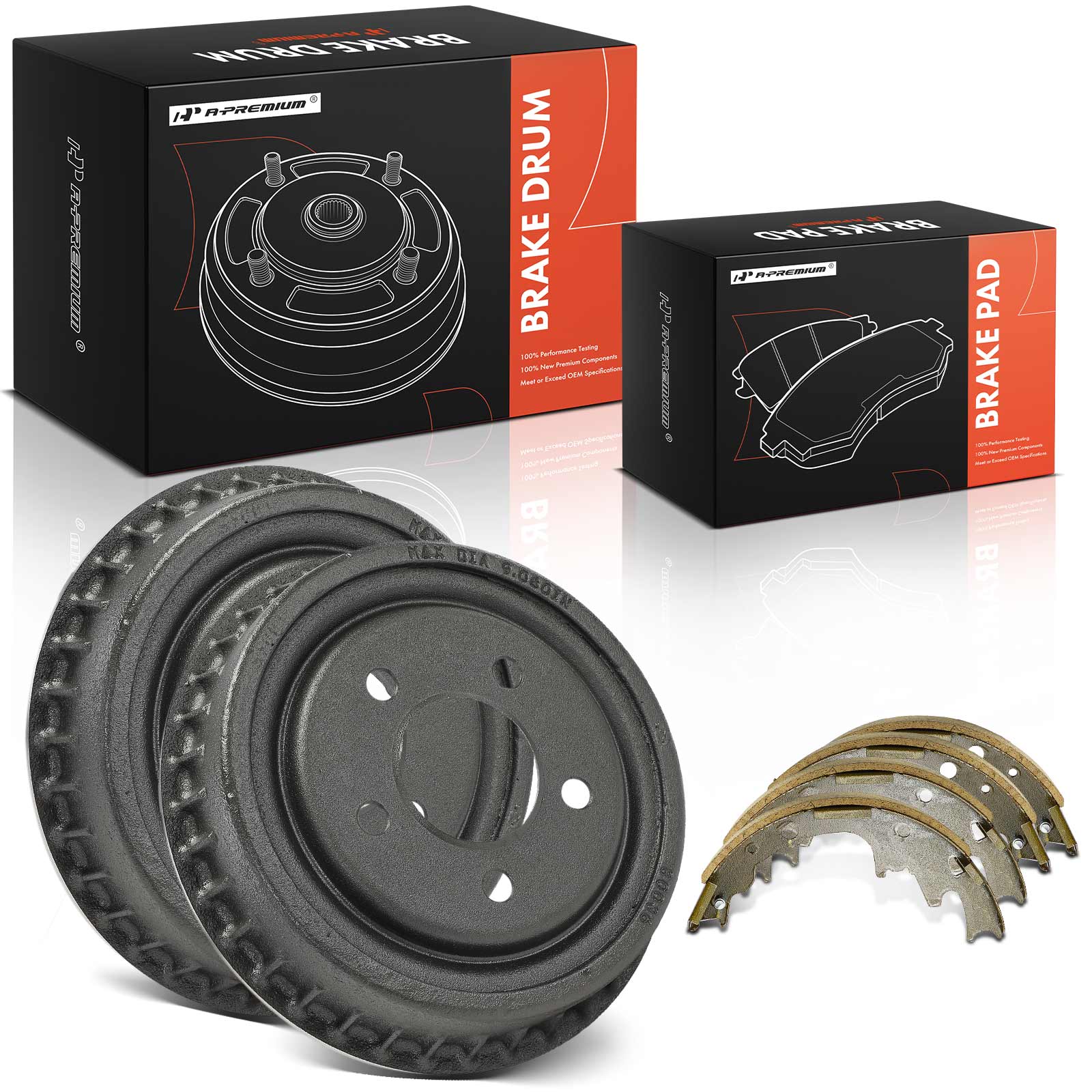 AM Brake Drum and Shoe Kit SKU PRMAPBDS0137 OEM 12365040-80036-10180036 S704