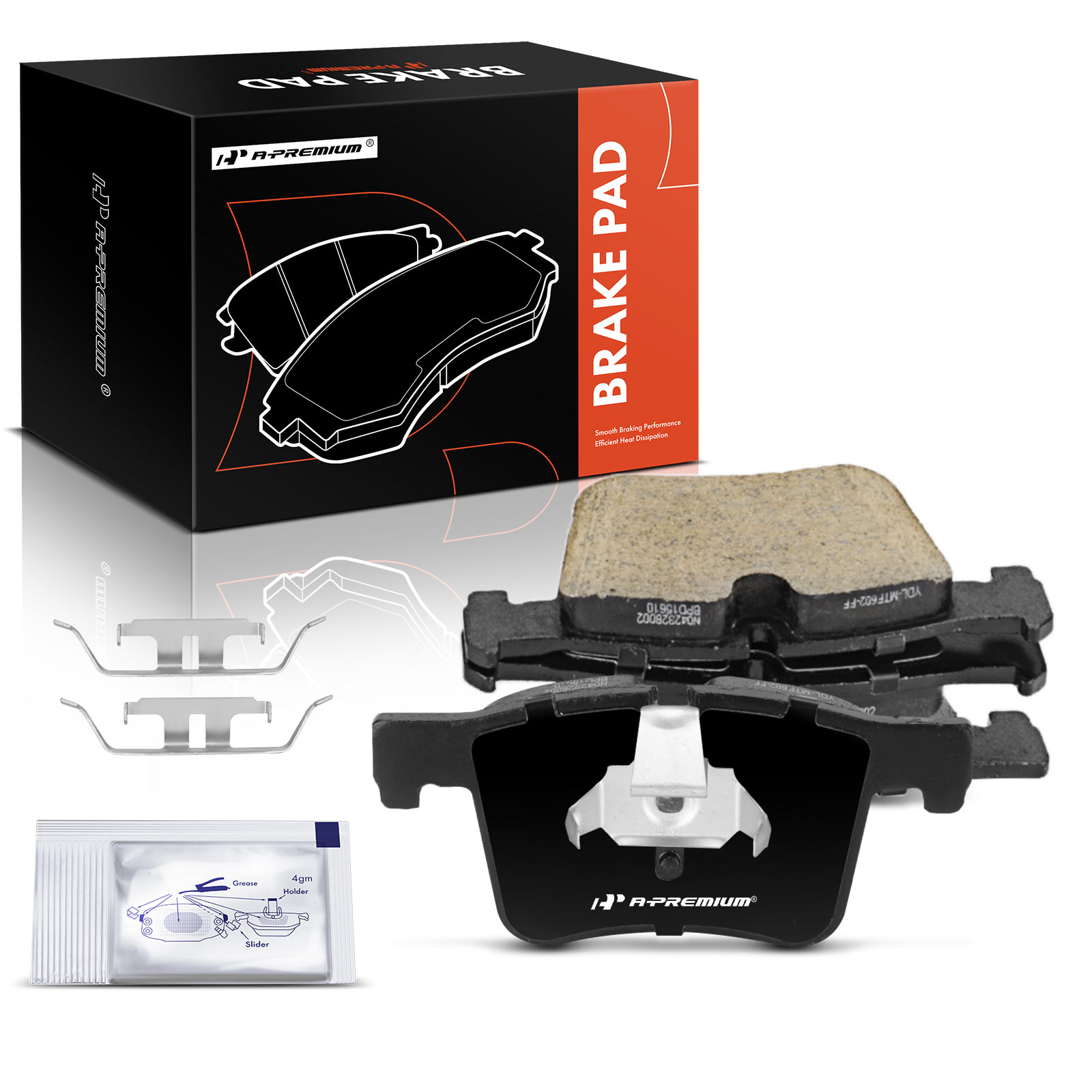 AM Brake Pad Set SKU PRMAPBPD377 OEM P1561-1311156100-1311156101 BP
