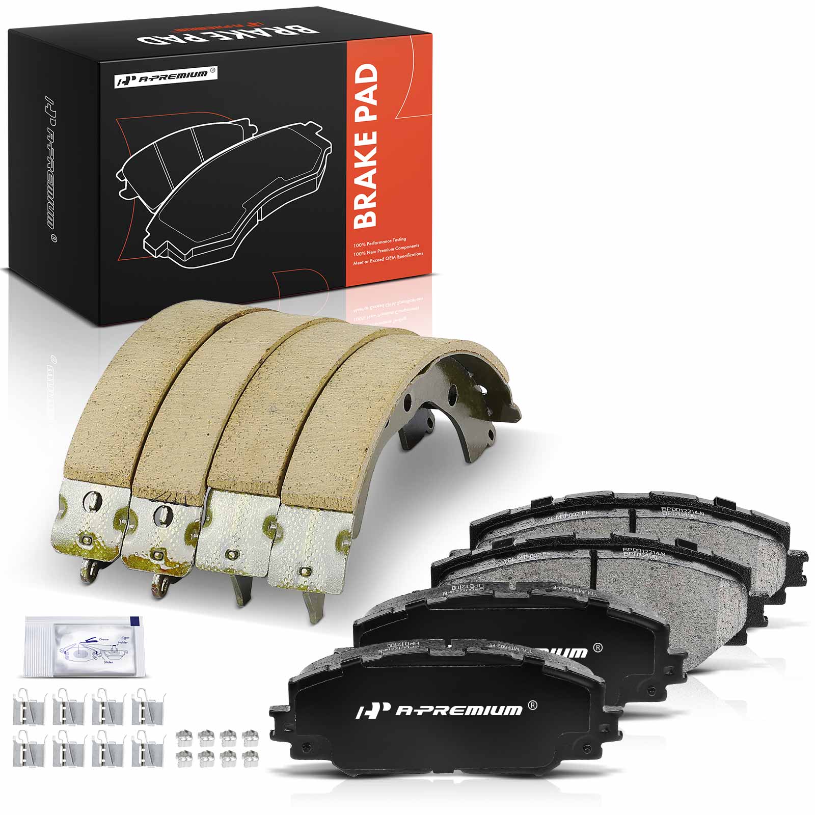 AM Brake Pad Set SKU PRMAPBPD506 OEM P1210 S945 MGD1210CH 30112100