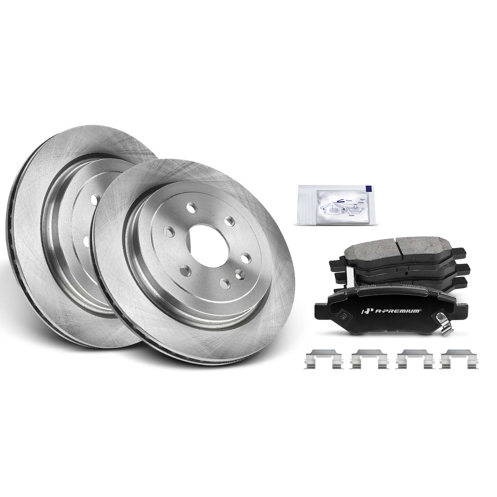 AM Brake Disc and Pad Kit SKU PRMAPBRPR045 OEM R55176-580759R 12162123-177108