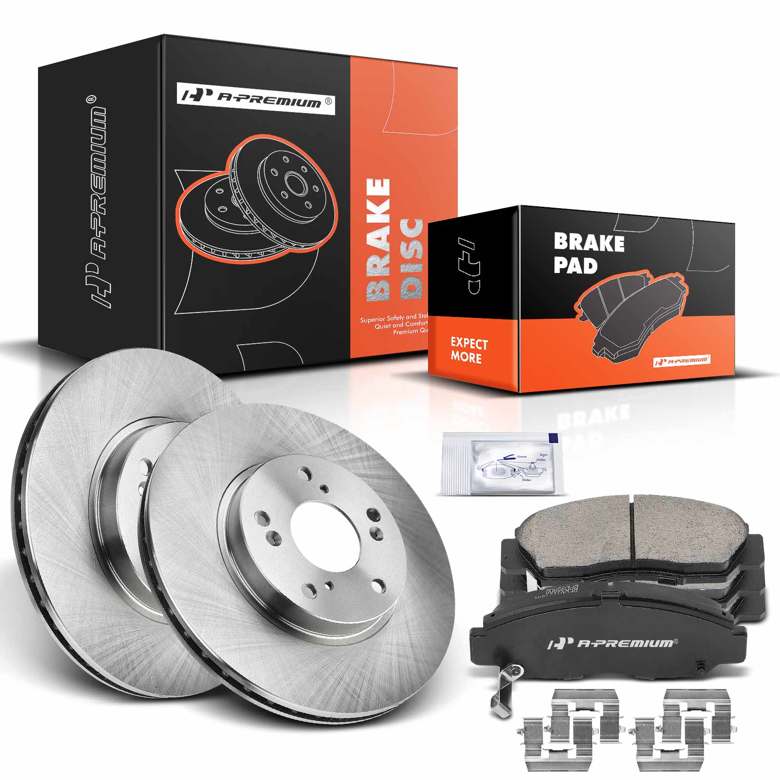 AM Brake Disc and Pad Kit SKU PRMAPBRPR059 OEM R31257-12140036 PRT5232-96711F