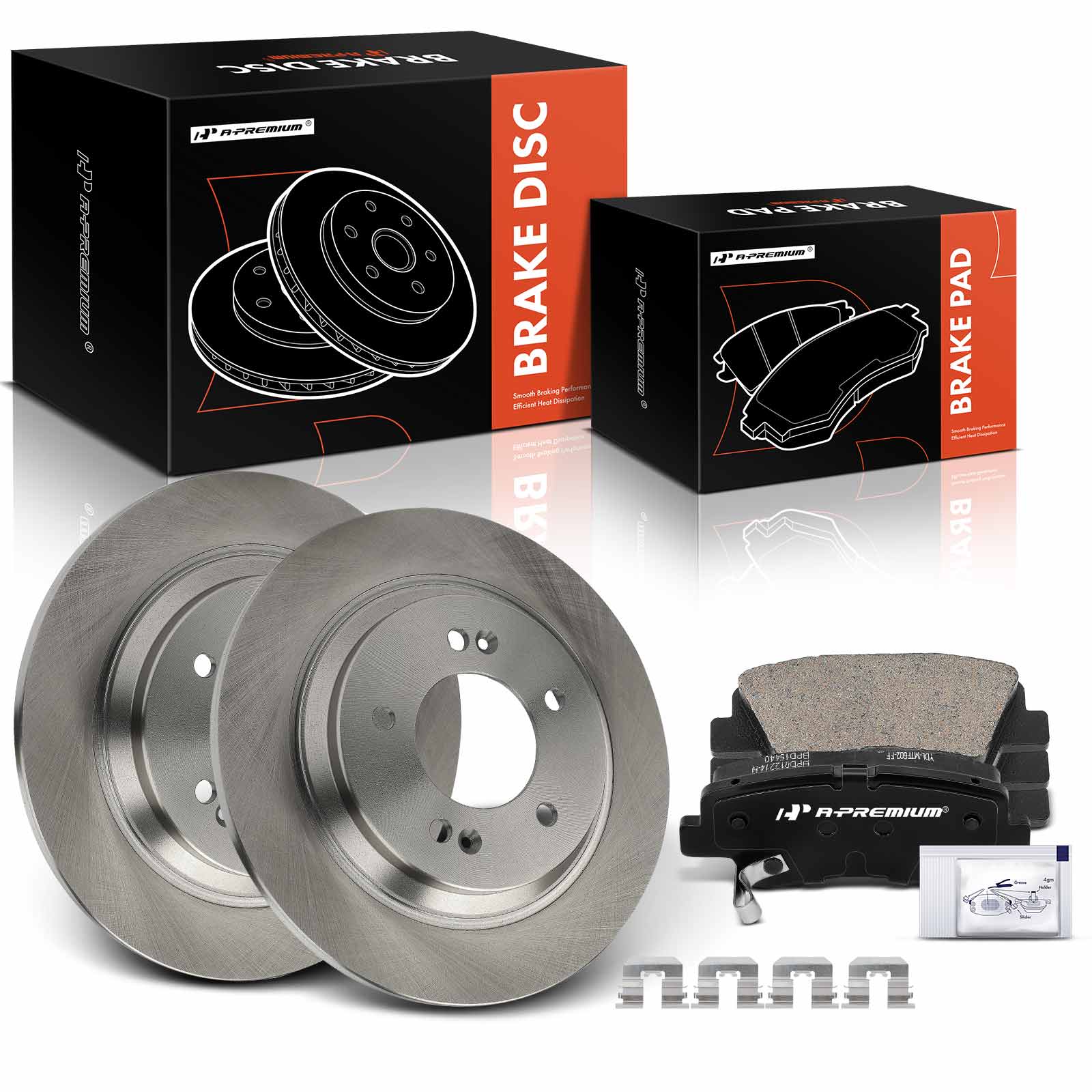 AM Brake Disc and Pad Kit SKU PRMAPBRPR1420 OEM 12150029-31624 BR901430-981009