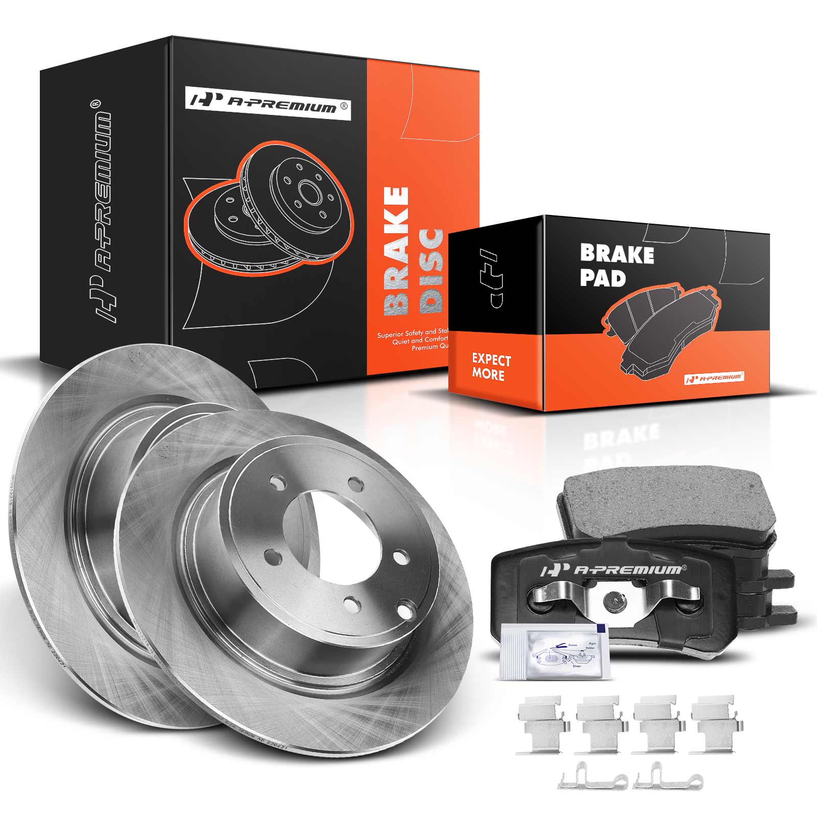 AM Brake Disc and Pad Kit SKU PRMAPBRPR145 OEM R53043 �BR900750 PRT5896-78054