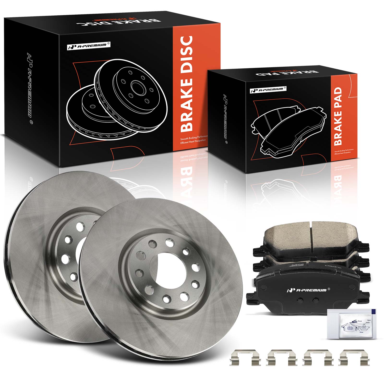 AM Brake Disc and Pad Kit SKU PRMAPBRPR1495 OEM 12163080-51204 BR901394-982043