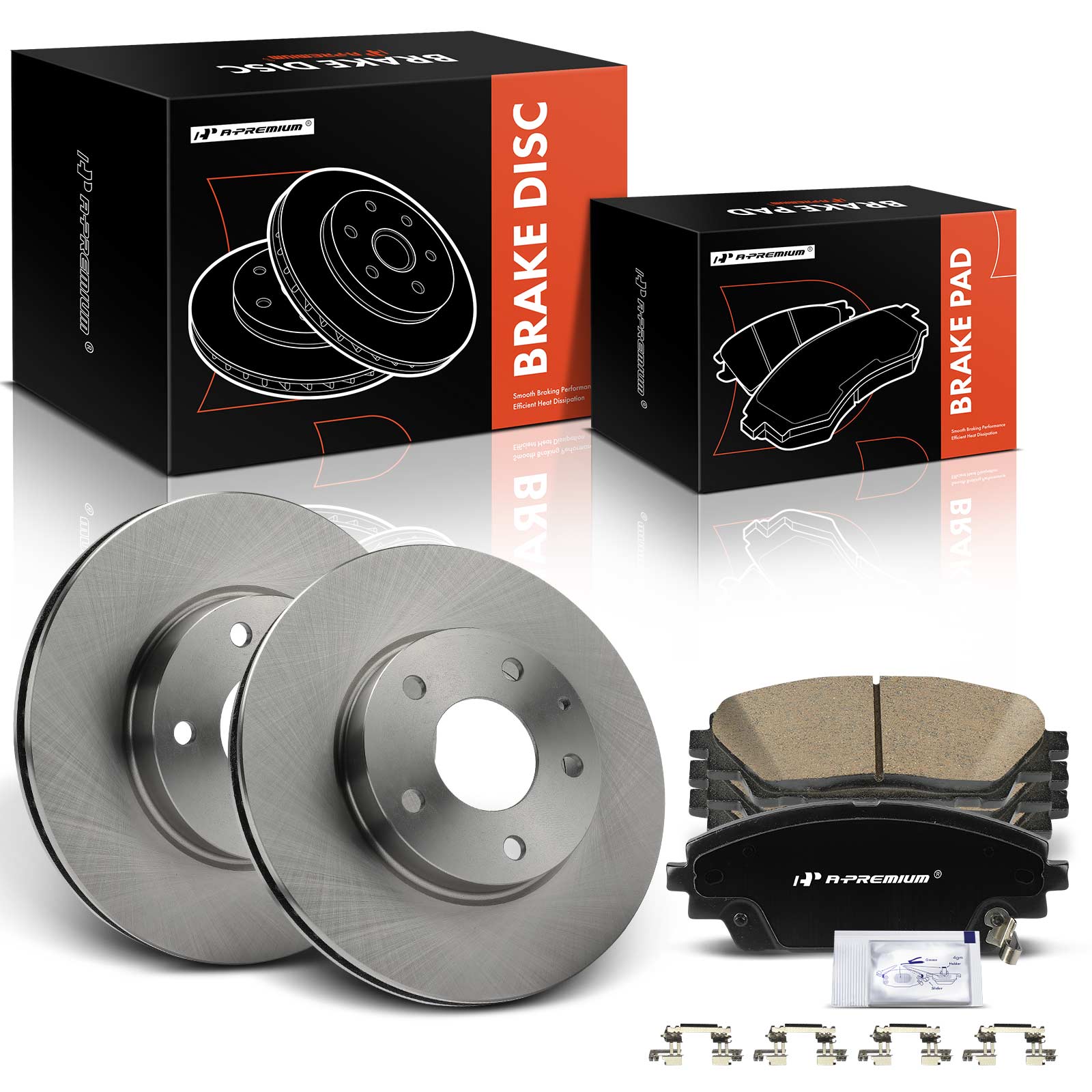 AM Brake Disc and Pad Kit SKU PRMAPBRPR1511 OEM 12145088 BR901284-12045088-320