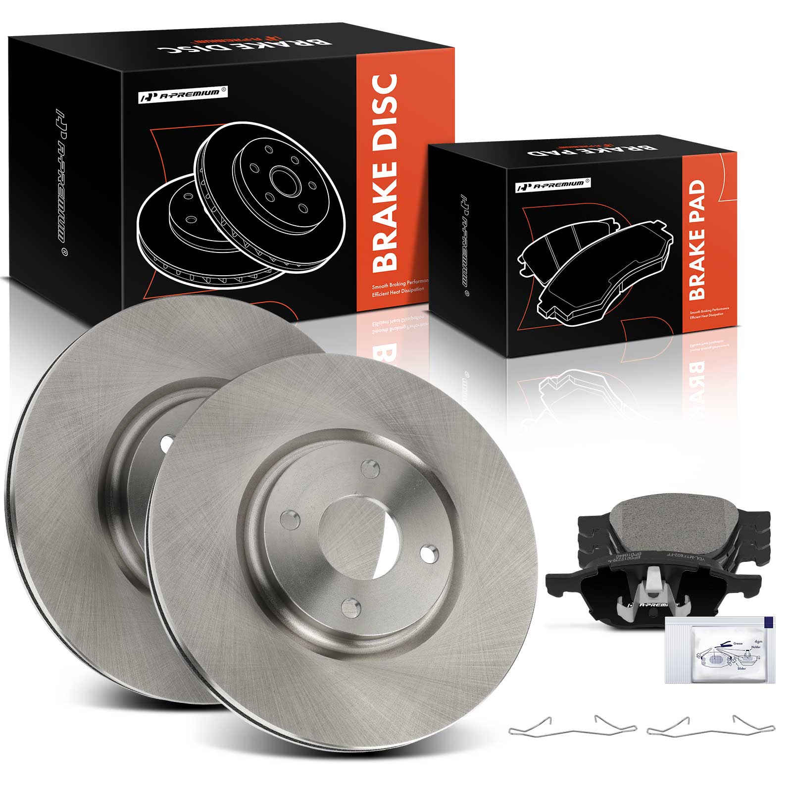 AM Brake Disc and Pad Kit SKU PRMAPBRPR1575 OEM 12161128 BR901732 BR90173201-1