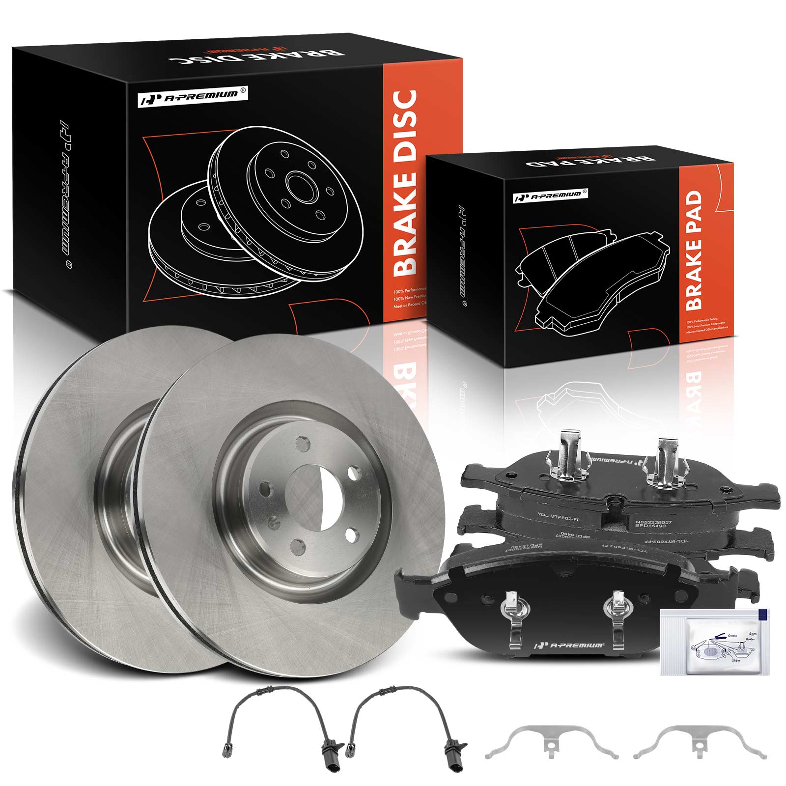 AM Brake Disc and Pad Kit SKU PRMAPBRPR1582 OEM D1549-10515490-8758 SS8758X UP