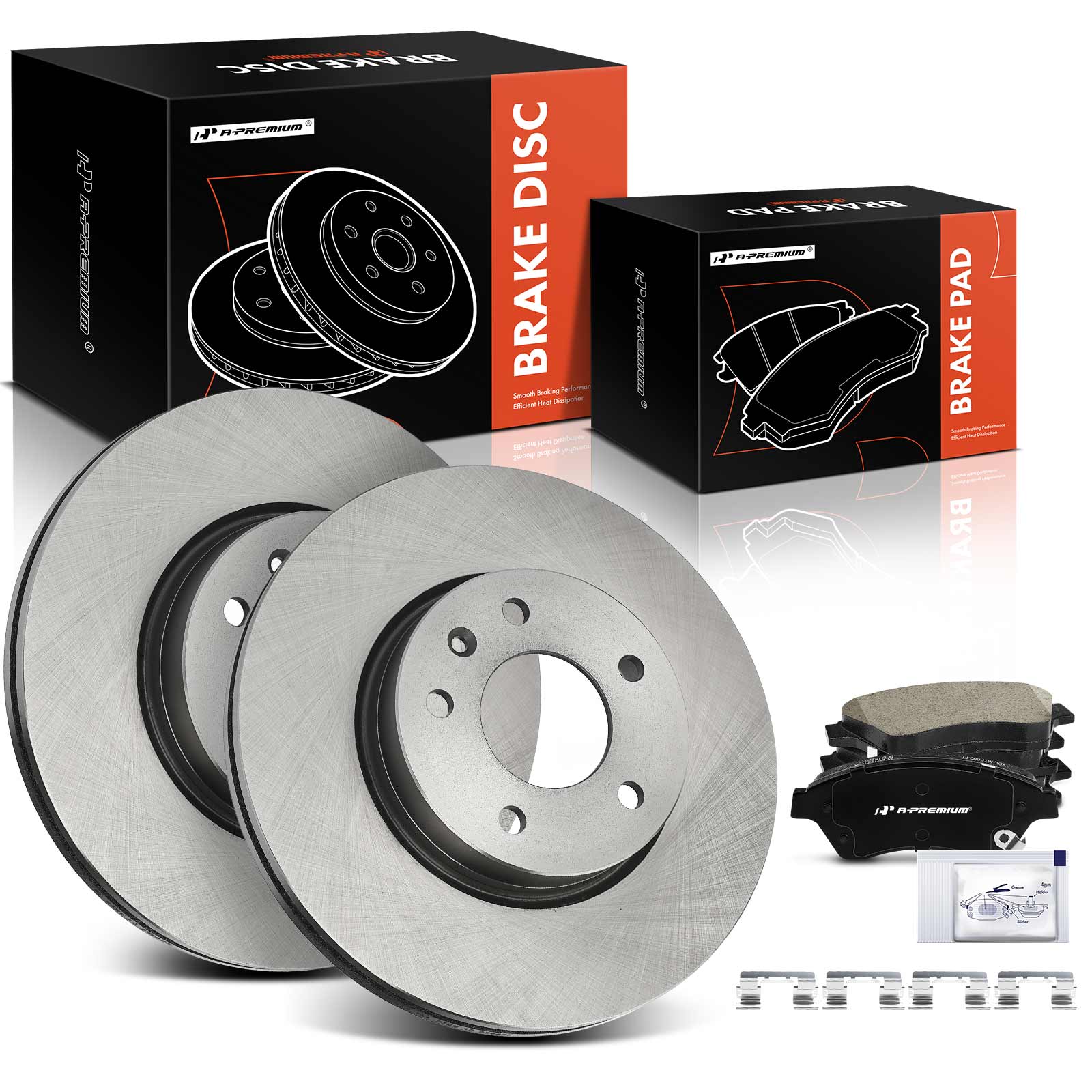 AM Brake Disc and Pad Kit SKU PRMAPBRPR1587 OEM 12162136 AR82159-581043R ACT15