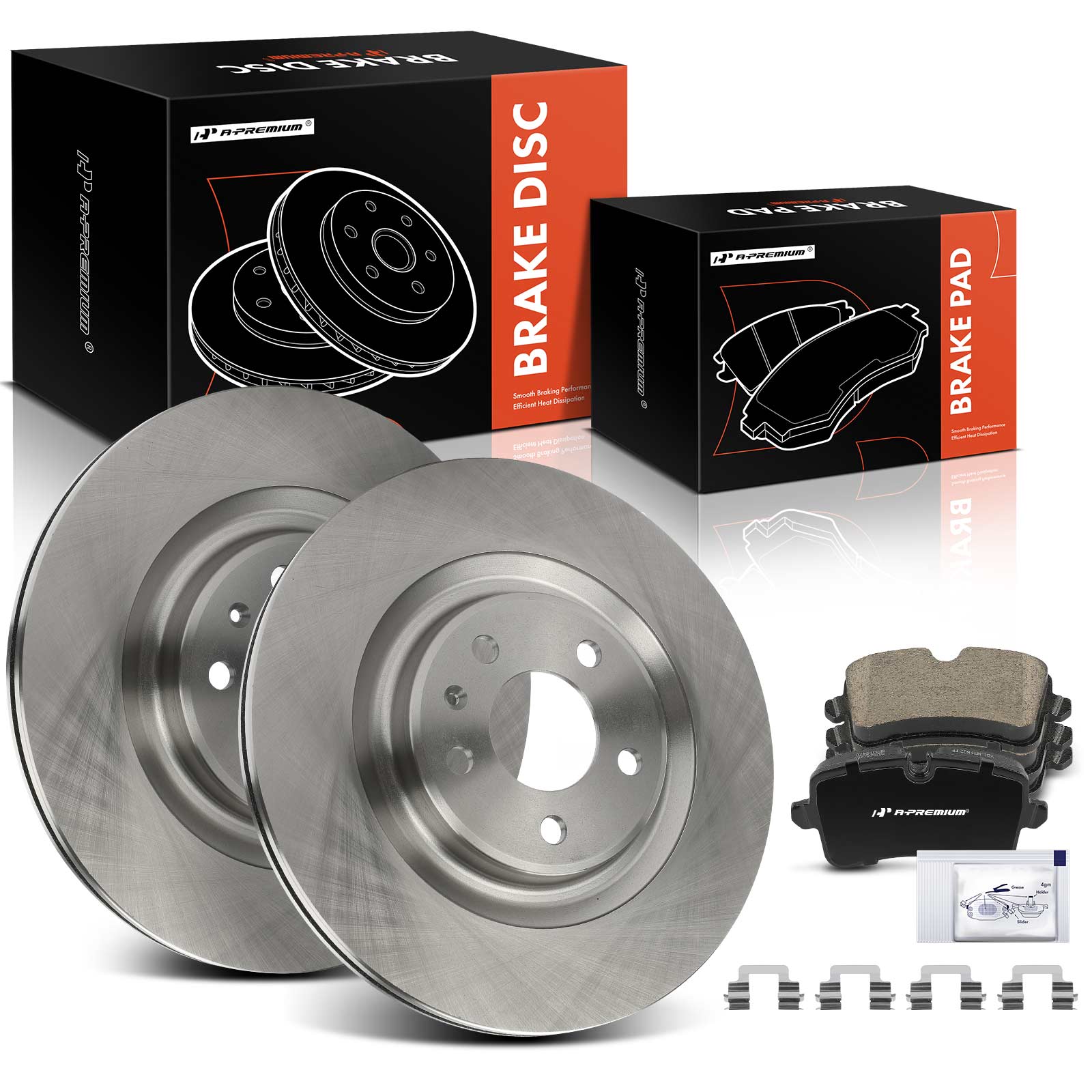 AM Brake Disc and Pad Kit SKU PRMAPBRPR1589 OEM 12133137 BD180521E 34475 BR901