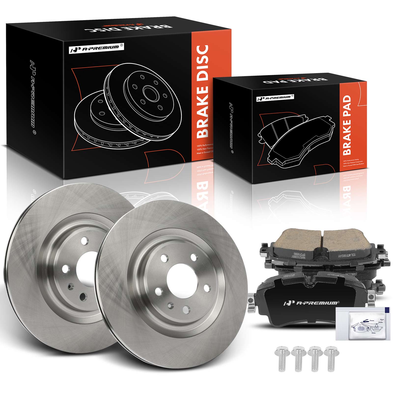 AM Brake Disc and Pad Kit SKU PRMAPBRPR1592 OEM 12133137 D1898-9126 SS9126X AD