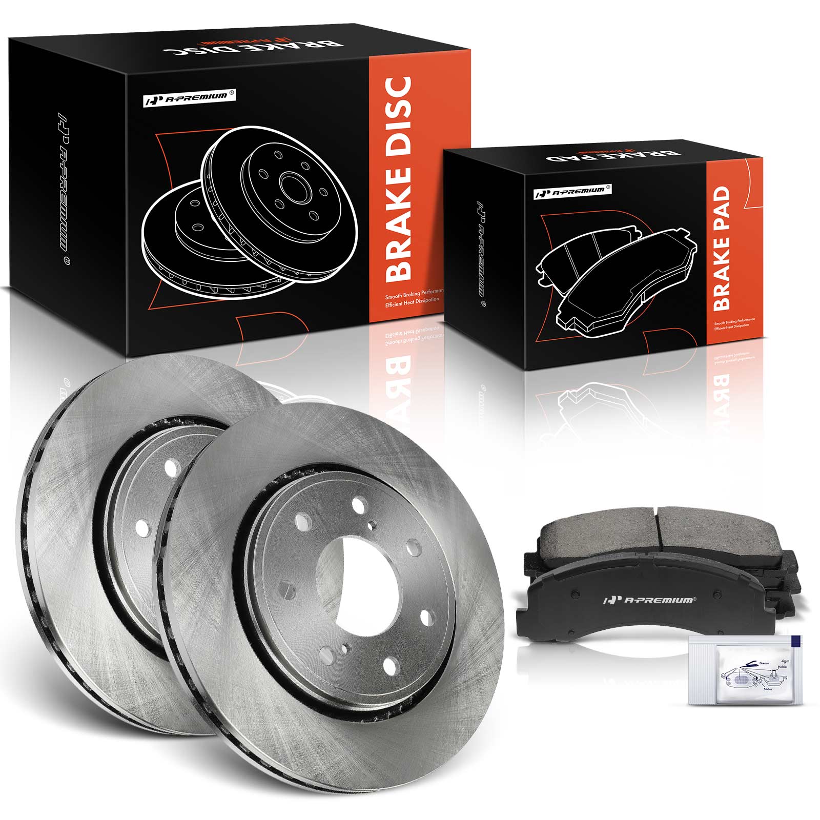 AM Brake Disc and Pad Kit SKU PRMAPBRPR1758 OEM R54173-32065134F 12165134 BR90