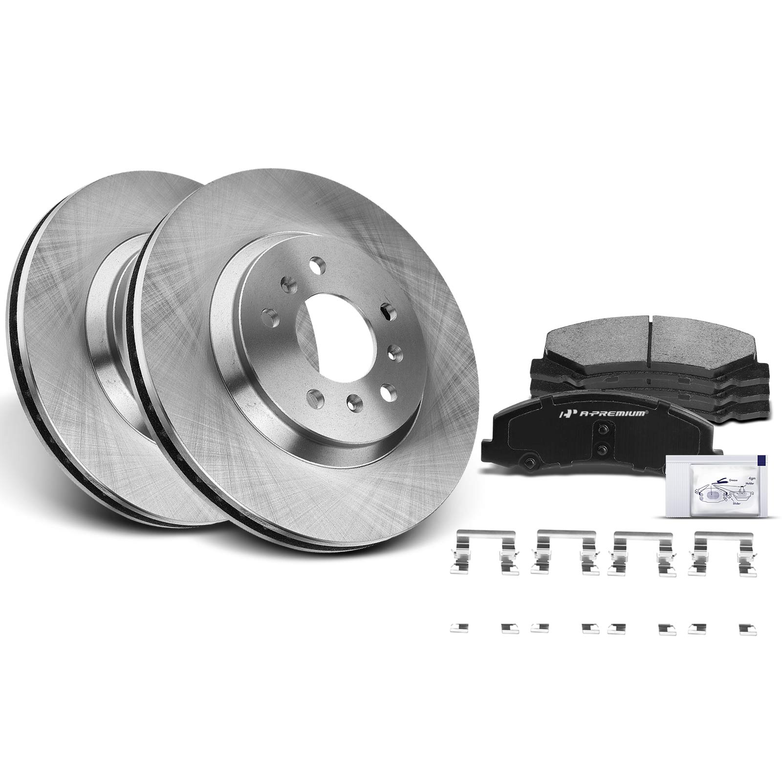 AM Brake Disc and Pad Kit SKU PRMAPBRPR179 OEM R55126-12162098 PRT5654 BR5512