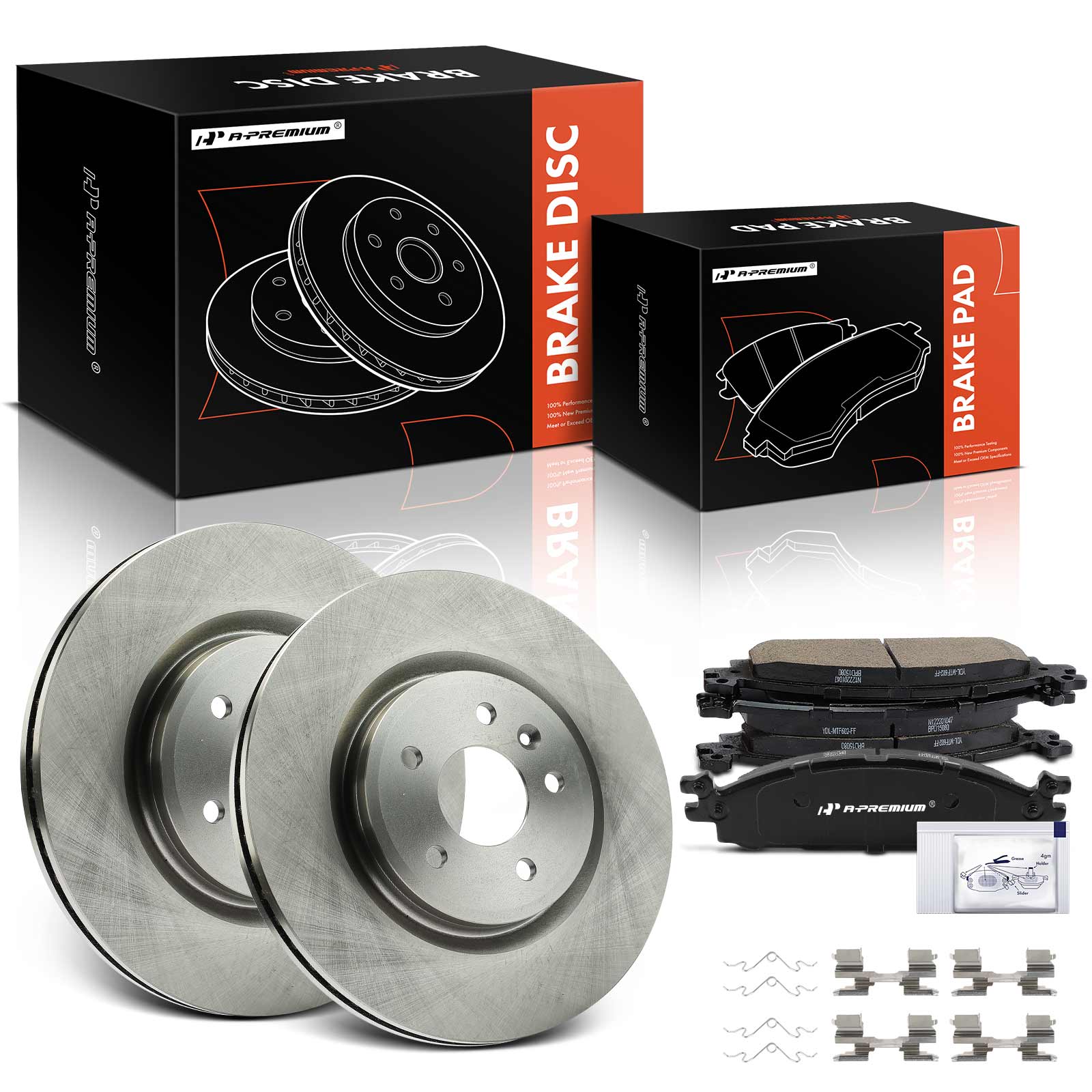 AM Brake Disc and Pad Kit SKU PRMAPBRPR1804 OEM R54171 P1508 R54171-09C28211 B