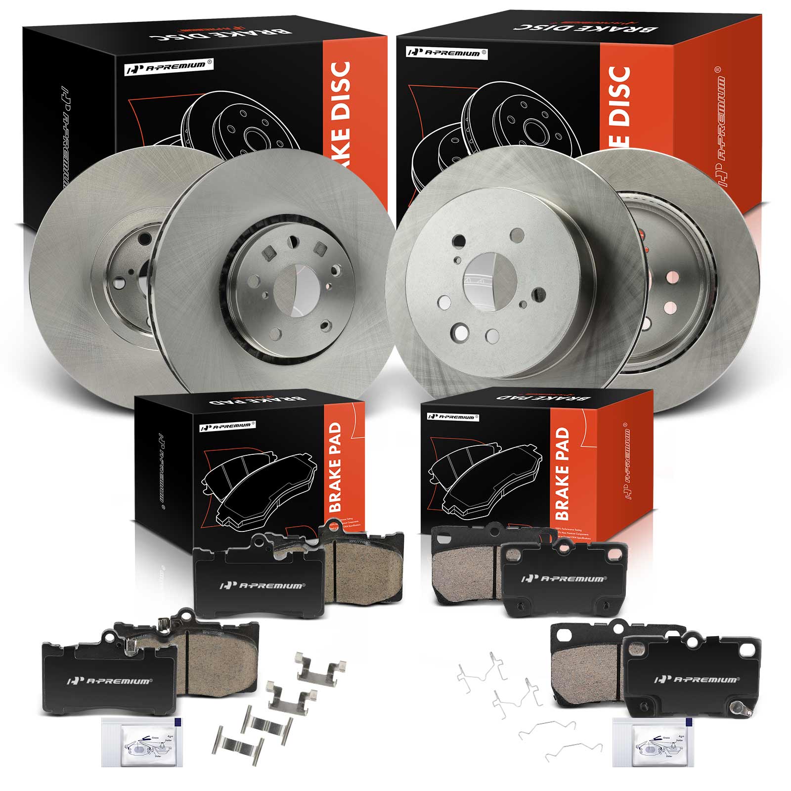 AM Brake Disc and Pad Kit SKU PRMAPBRPR1831 OEM R31450-12144138 BR900576 BR900