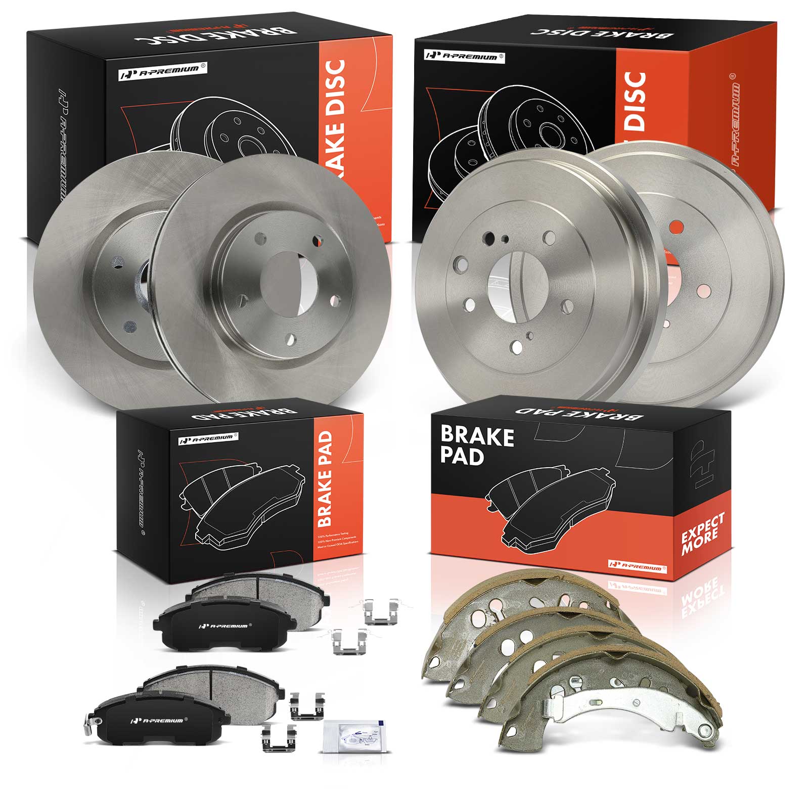 AM Brake Disc and Pad Kit SKU PRMAPBRPR1939 OEM 12342032-12142115 P815A S1046