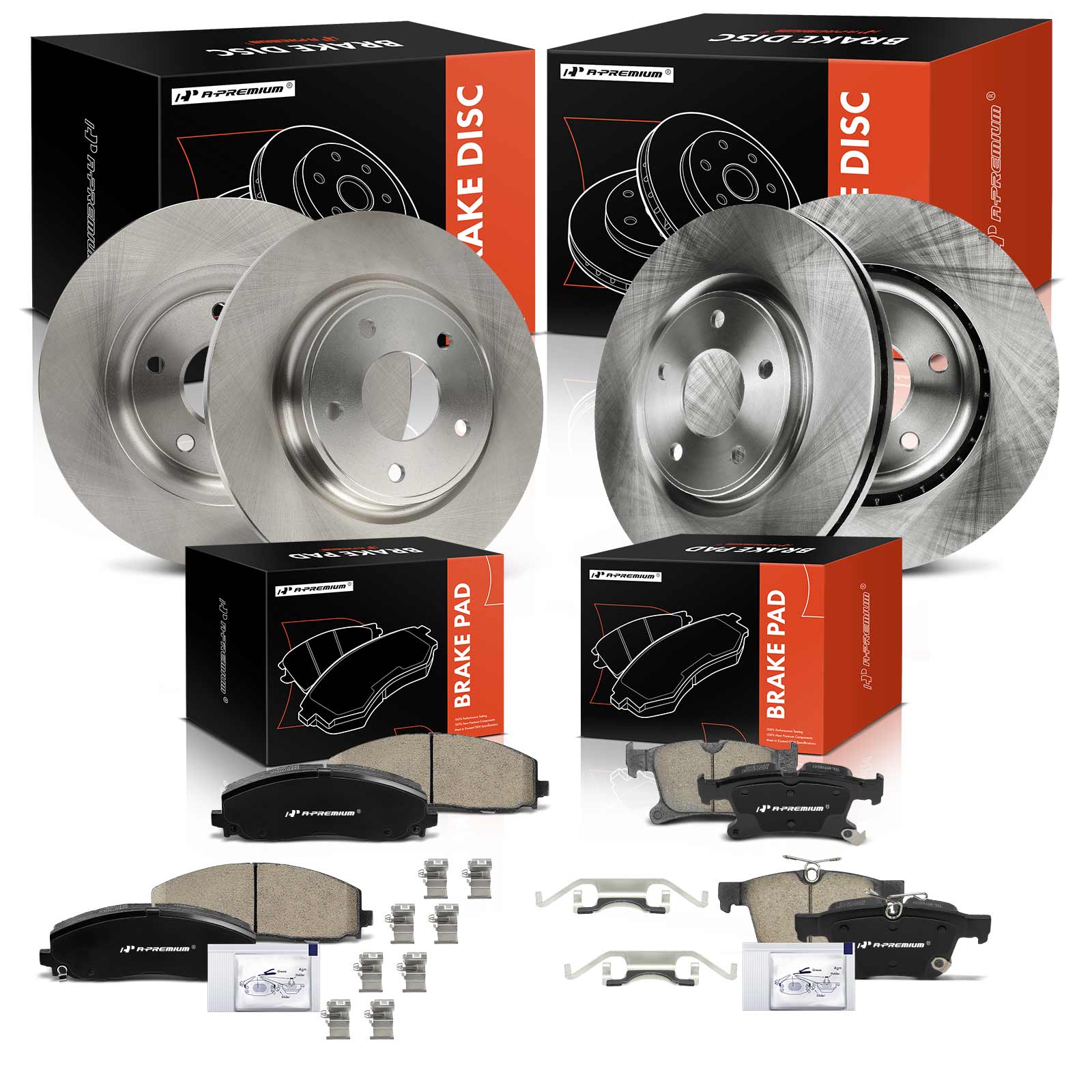 AM Brake Disc and Pad Kit SKU PRMAPBRPR1960 OEM P1589 D1901 R53068-12163085