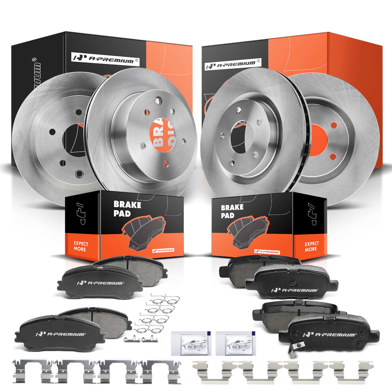 AM Brake Disc and Pad Kit SKU PRMAPBRPR212 OEM R31512-980637R 31512-12142097
