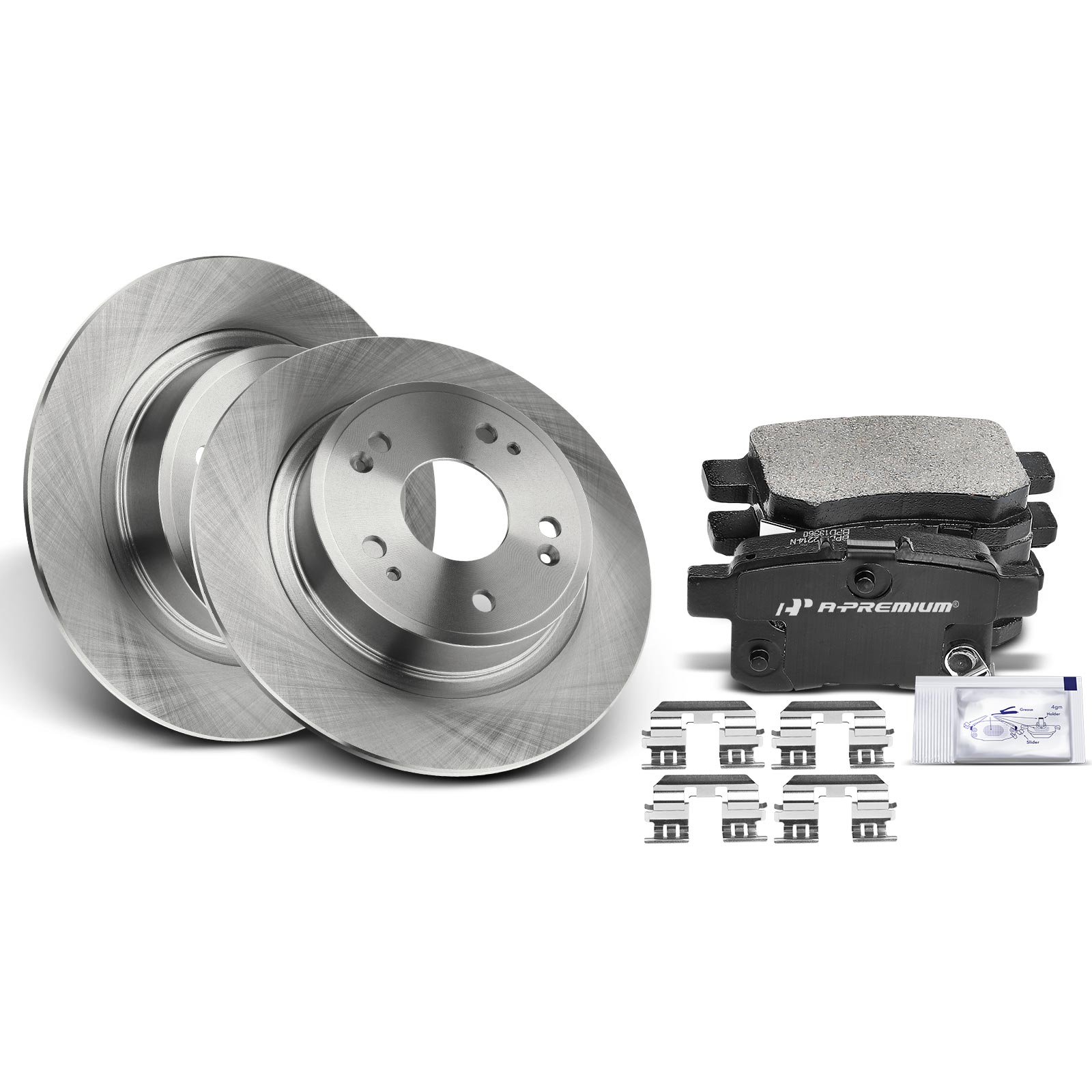 AM Brake Disc and Pad Kit SKU PRMAPBRPR253 OEM R31479-12140068 BD126414E PRT5
