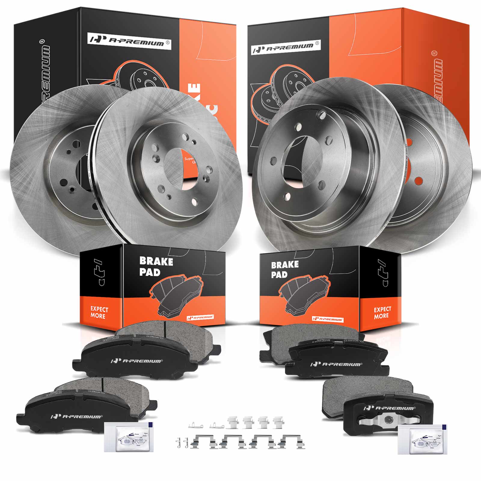 AM Brake Disc and Pad Kit SKU PRMAPBRPR277 OEM R31346-980209R 980455 PRT5526
