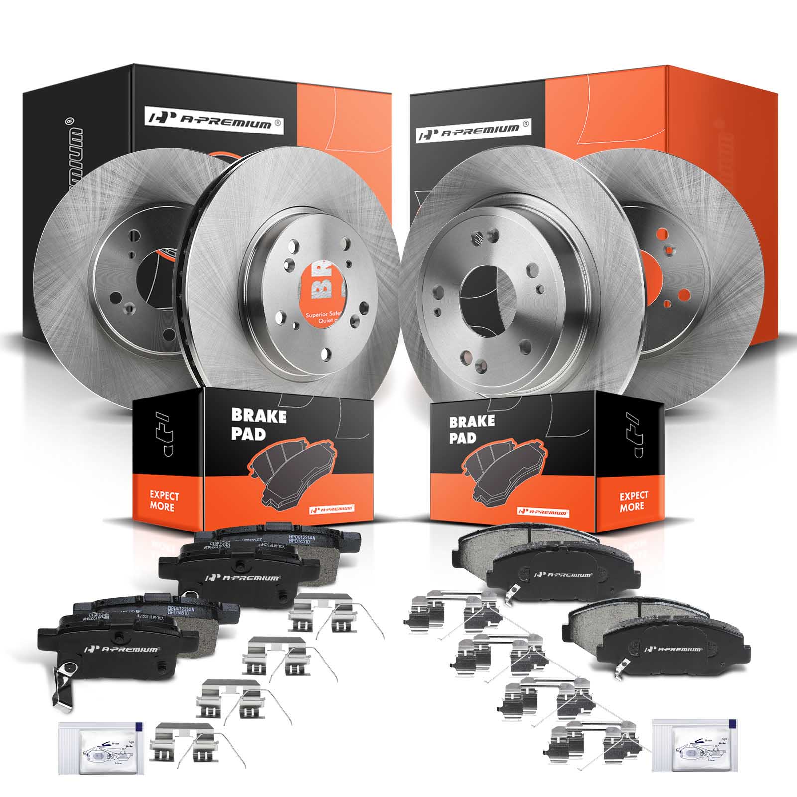 AM Brake Disc and Pad Kit SKU PRMAPBRPR298 OEM P914 R31257 R31479 P1451 BP914