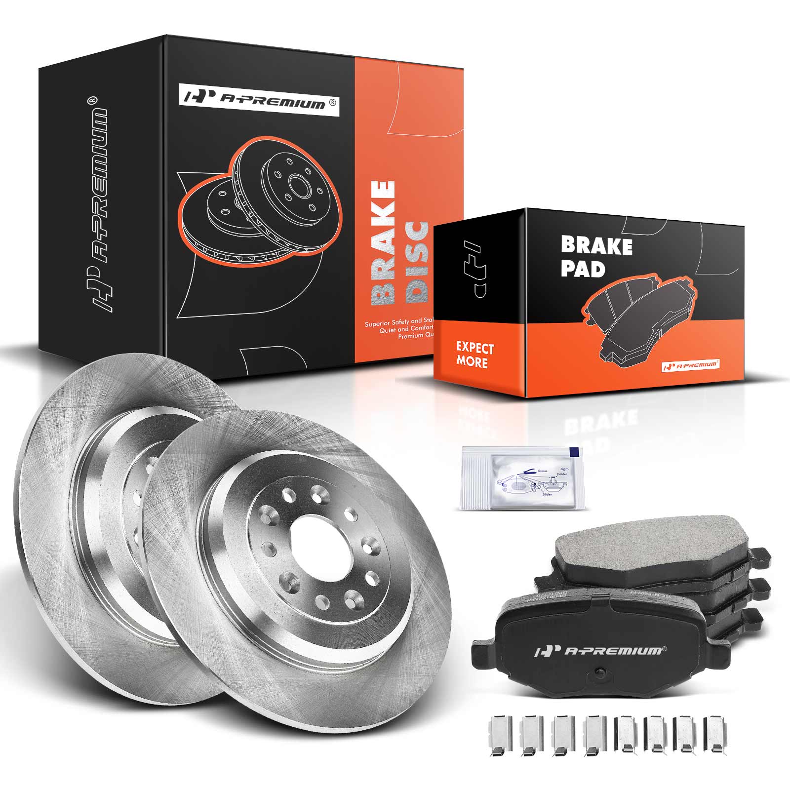 AM Brake Disc and Pad Kit SKU PRMAPBRPR337 OEM R54125-680686R PRT5898-18A2629