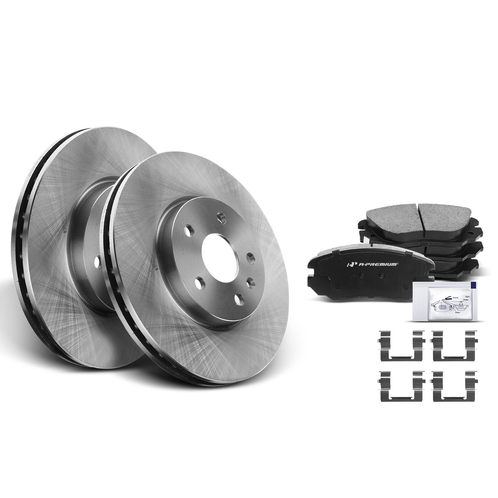 AM Brake Disc and Pad Kit SKU PRMAPBRPR343 OEM R55174 P1421 R55174 P1421-5807