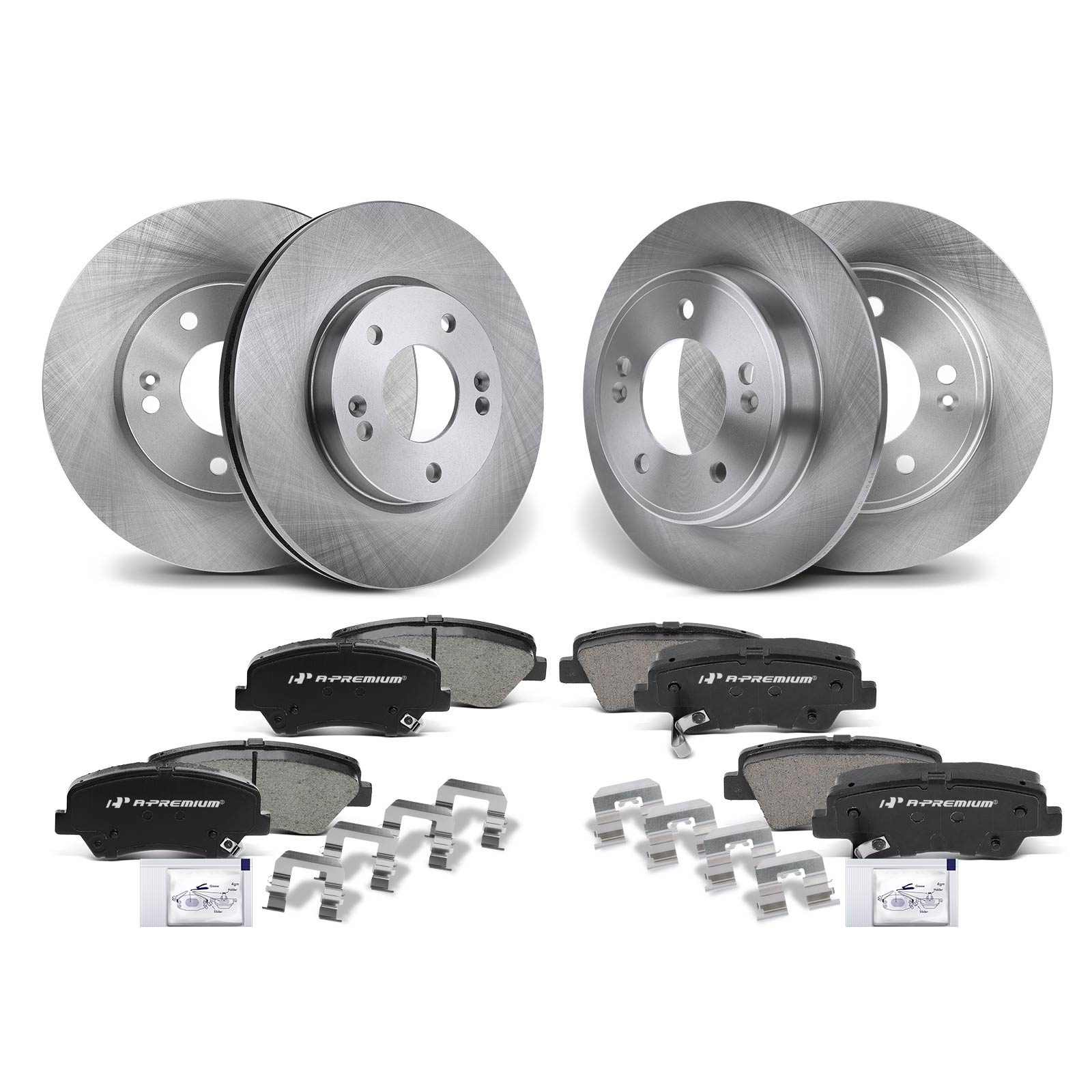 AM Brake Disc and Pad Kit SKU PRMAPBRPR367 OEM R31584 P1543 SBC1595 BP1543C M