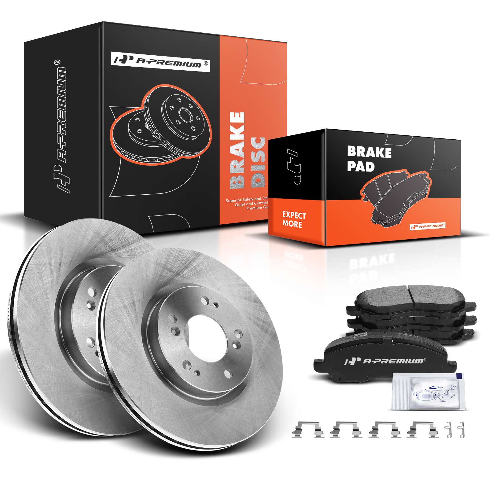 AM Brake Disc and Pad Kit SKU PRMAPBRPR433 OEM R31346-980455-0833352 PRT5526